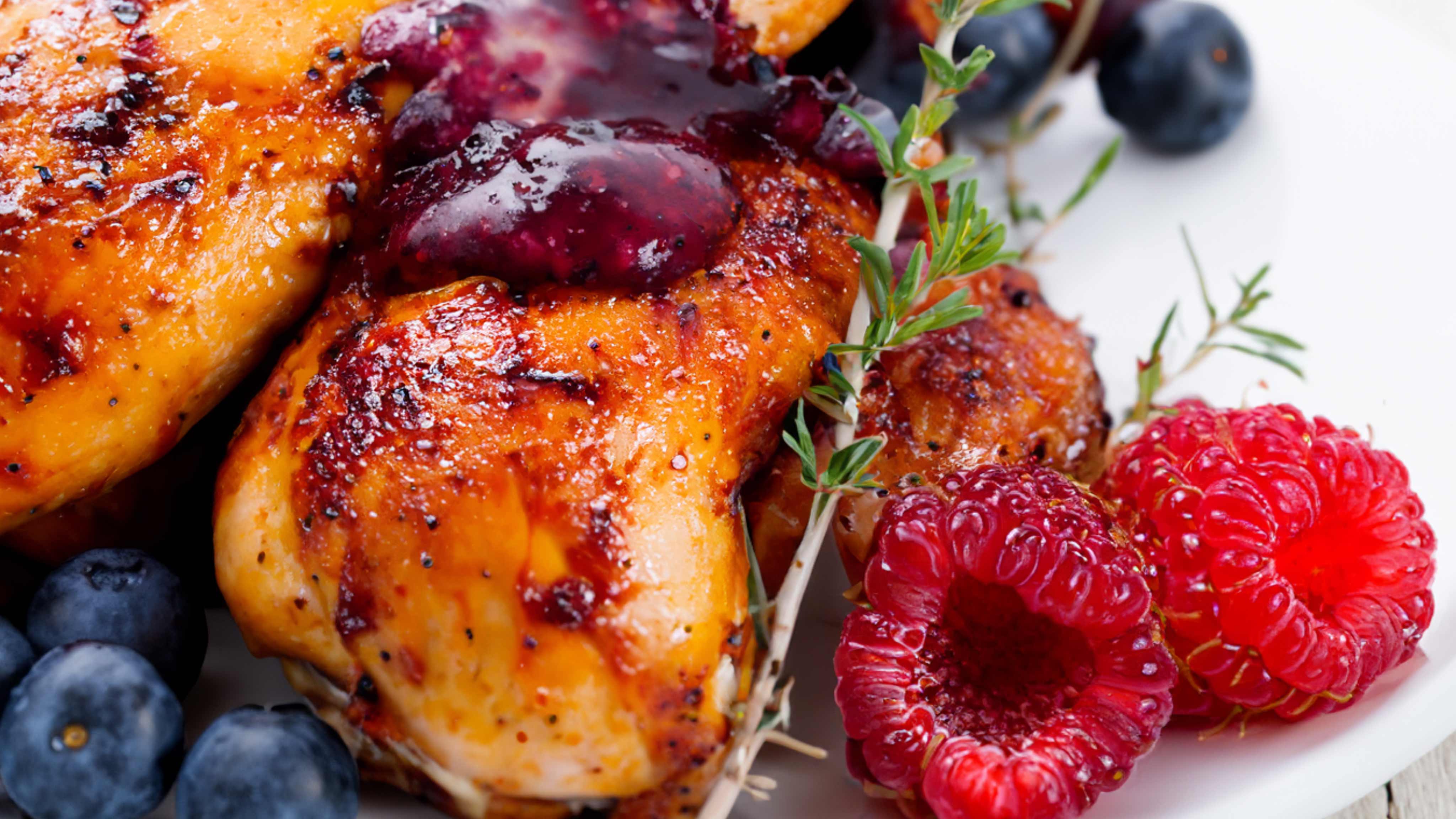 Image for Recipe Chicken Grill with Tangy Blueberry Sauce