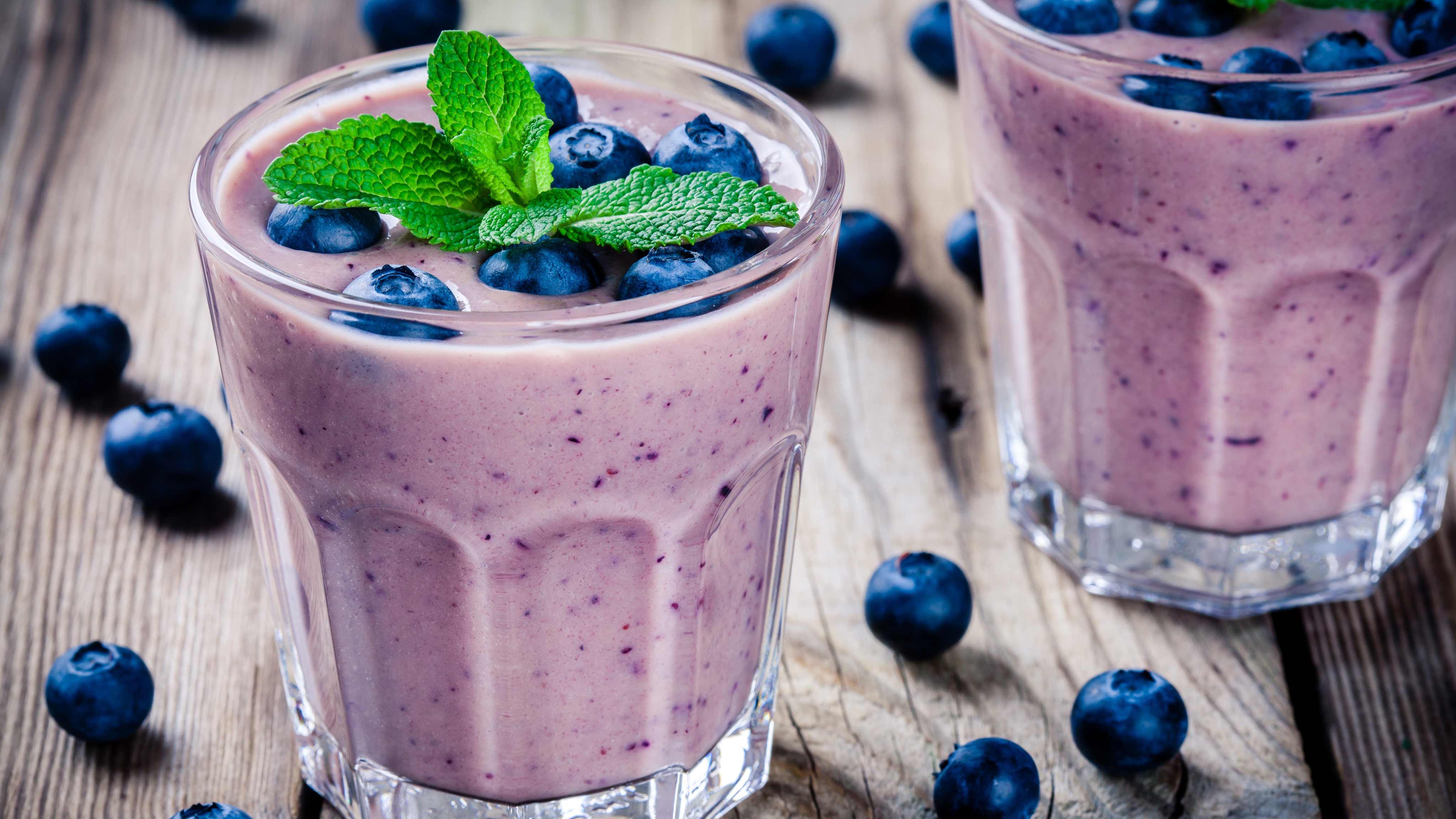 Image for Recipe Peachy Blueberry Pineapple Smoothie