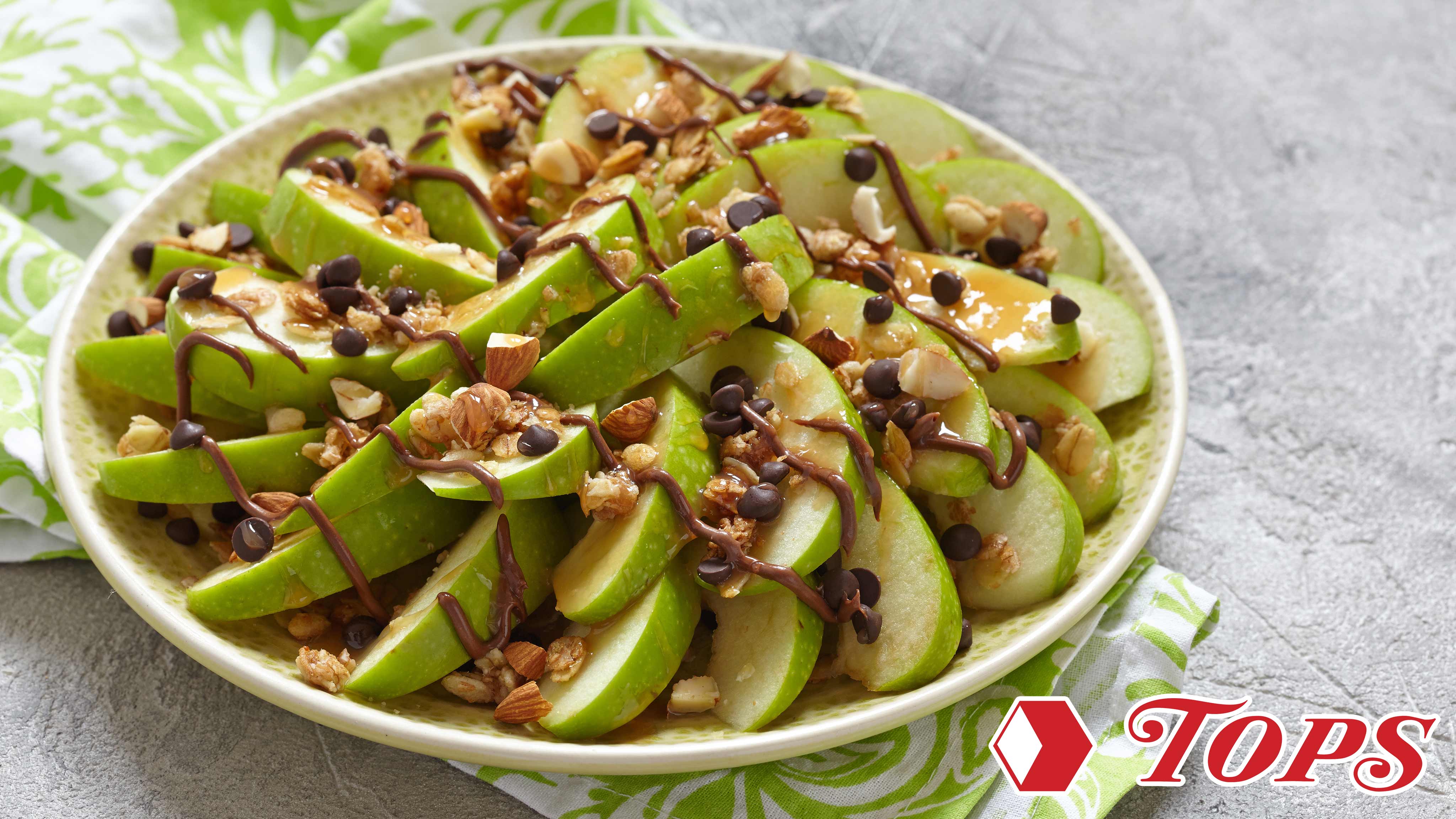 Easy Caramel Apple Slices + Caramel Apple Nachos - Shelf Cooking