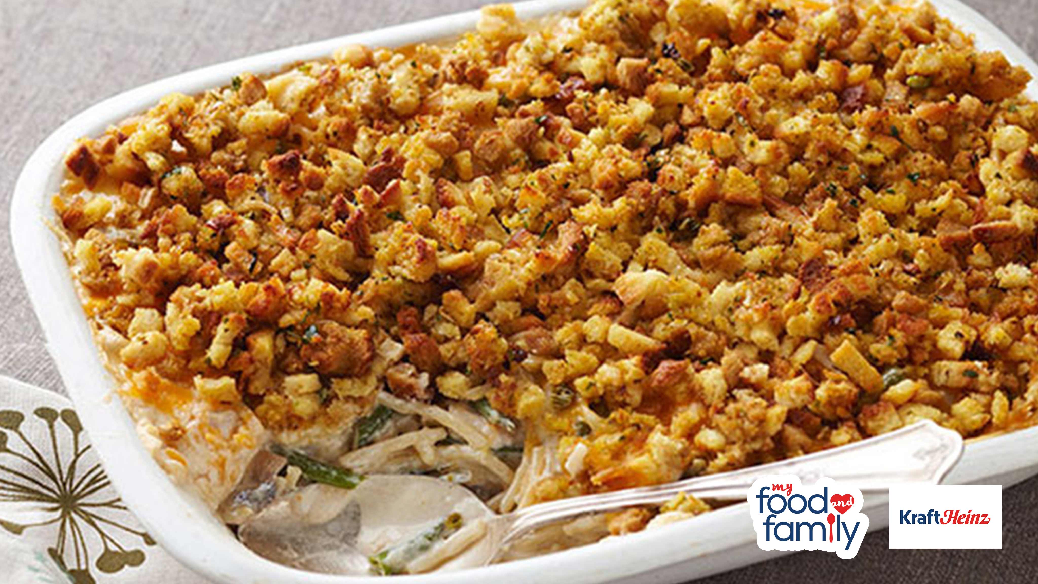 Image for Recipe Creamy Stuffing-Topped Turkey