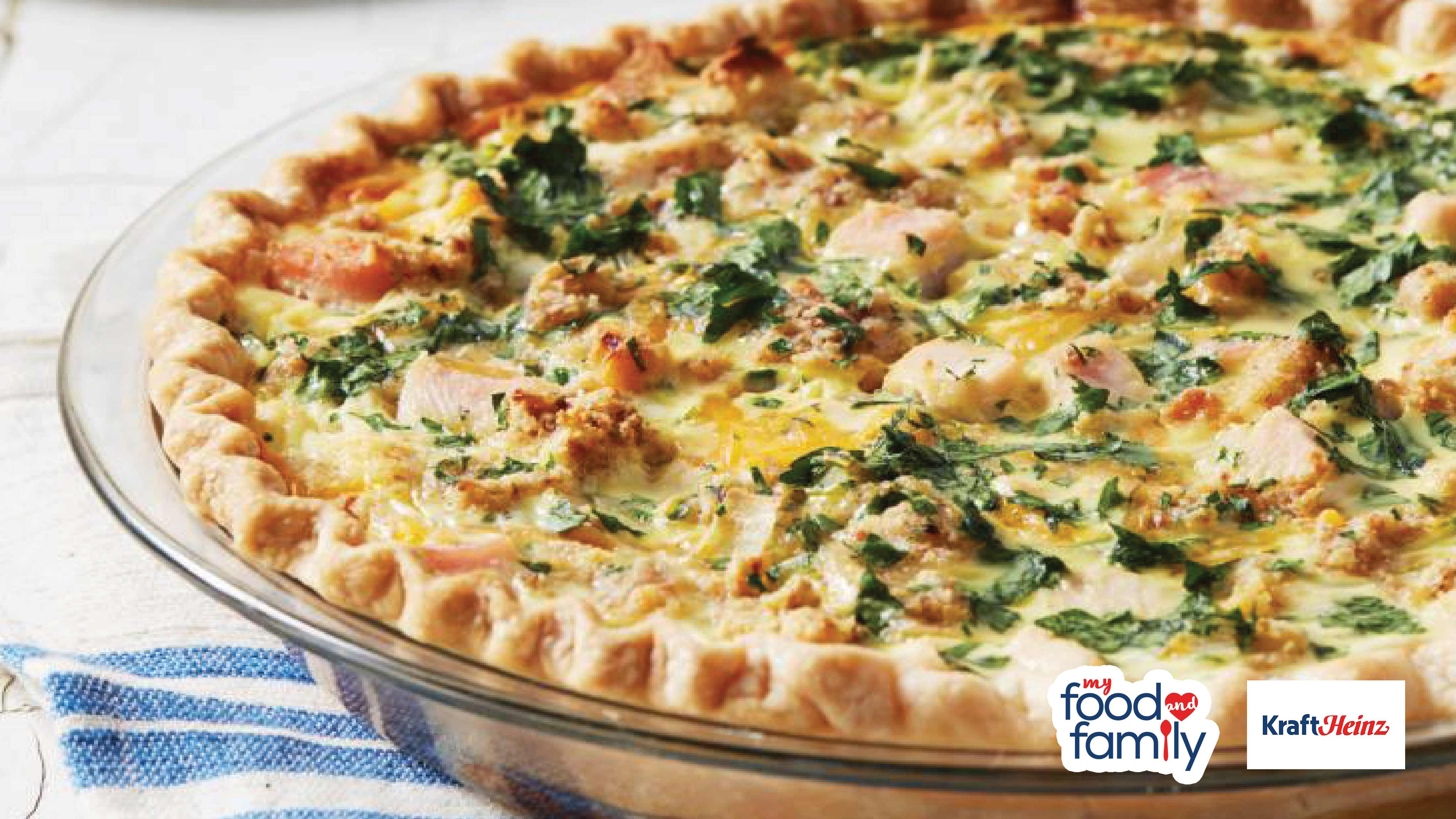 Image for Recipe Turkey and Stuffing Quiche