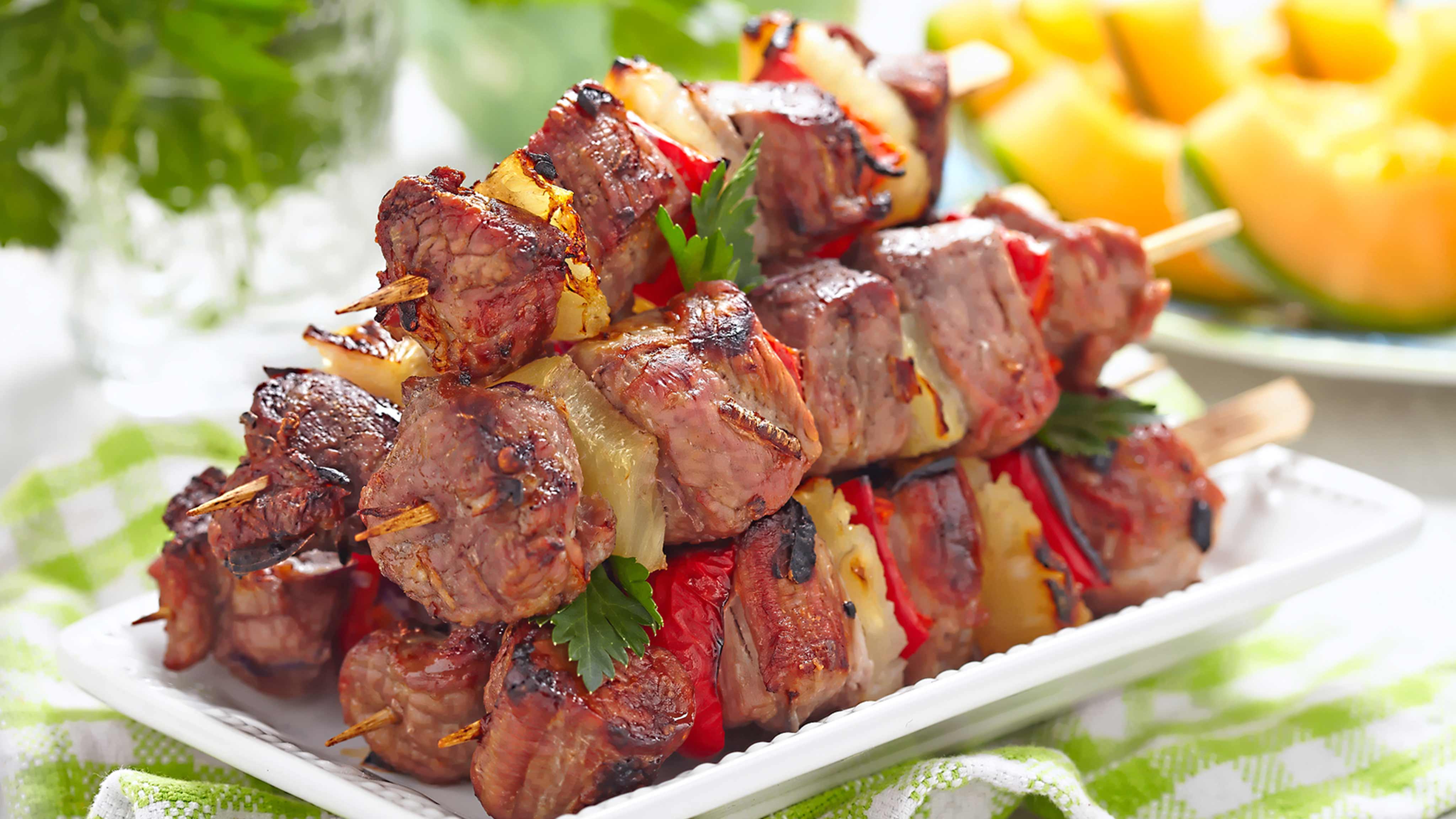 Image for Recipe Tropical Pork Kabobs