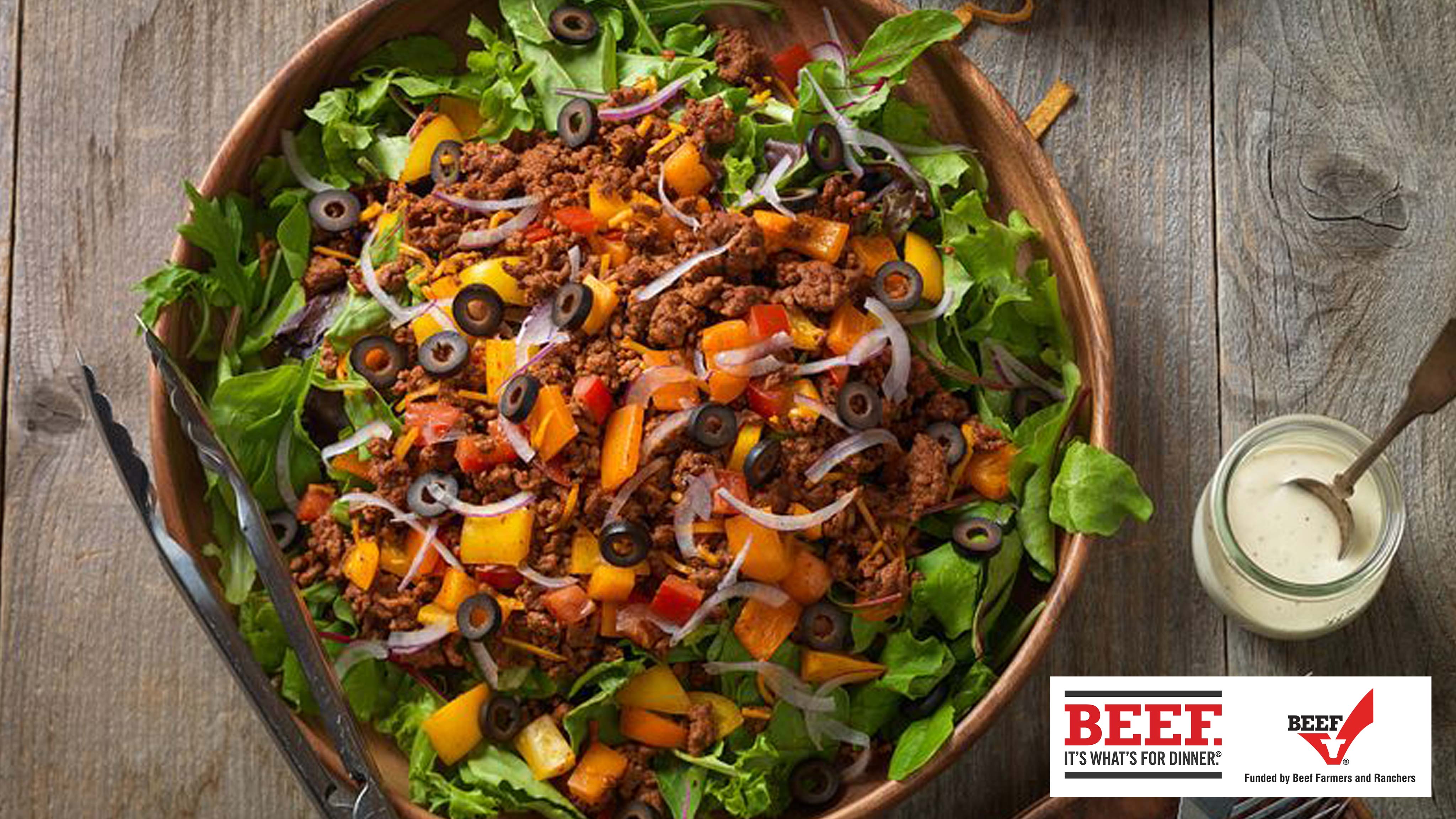 Image for Recipe Beef Confetti Taco Salad