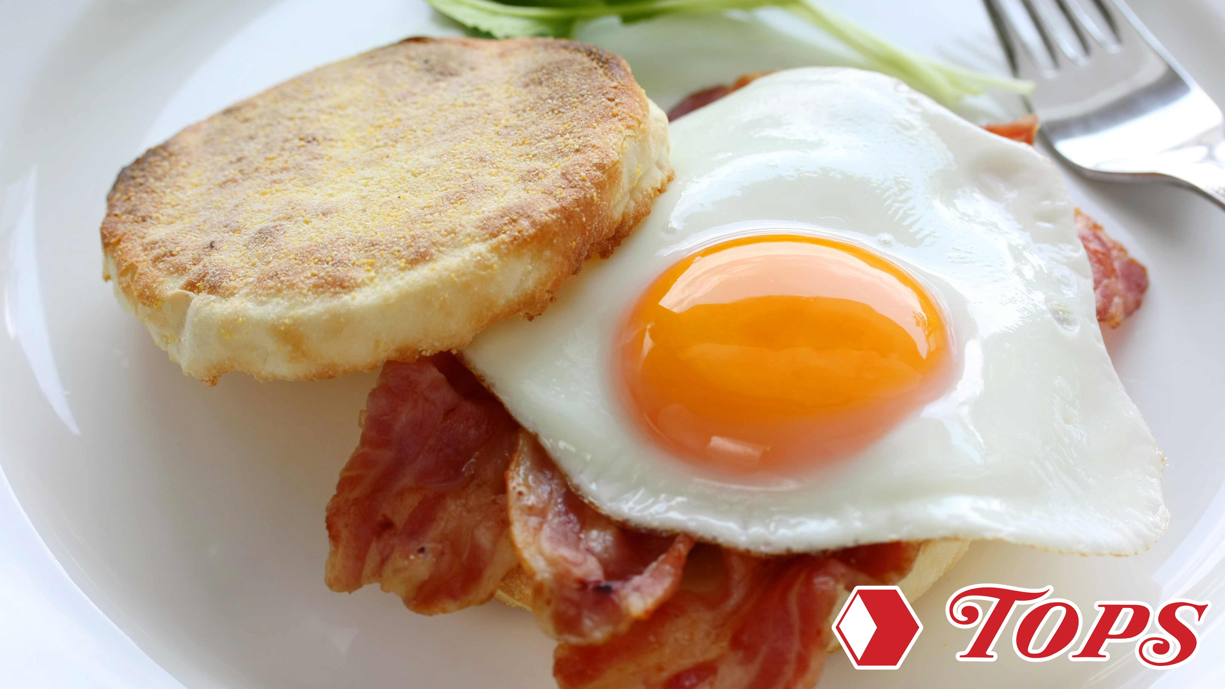 Image for Recipe Bacon and Egg English Muffin Breakfast Sandwich