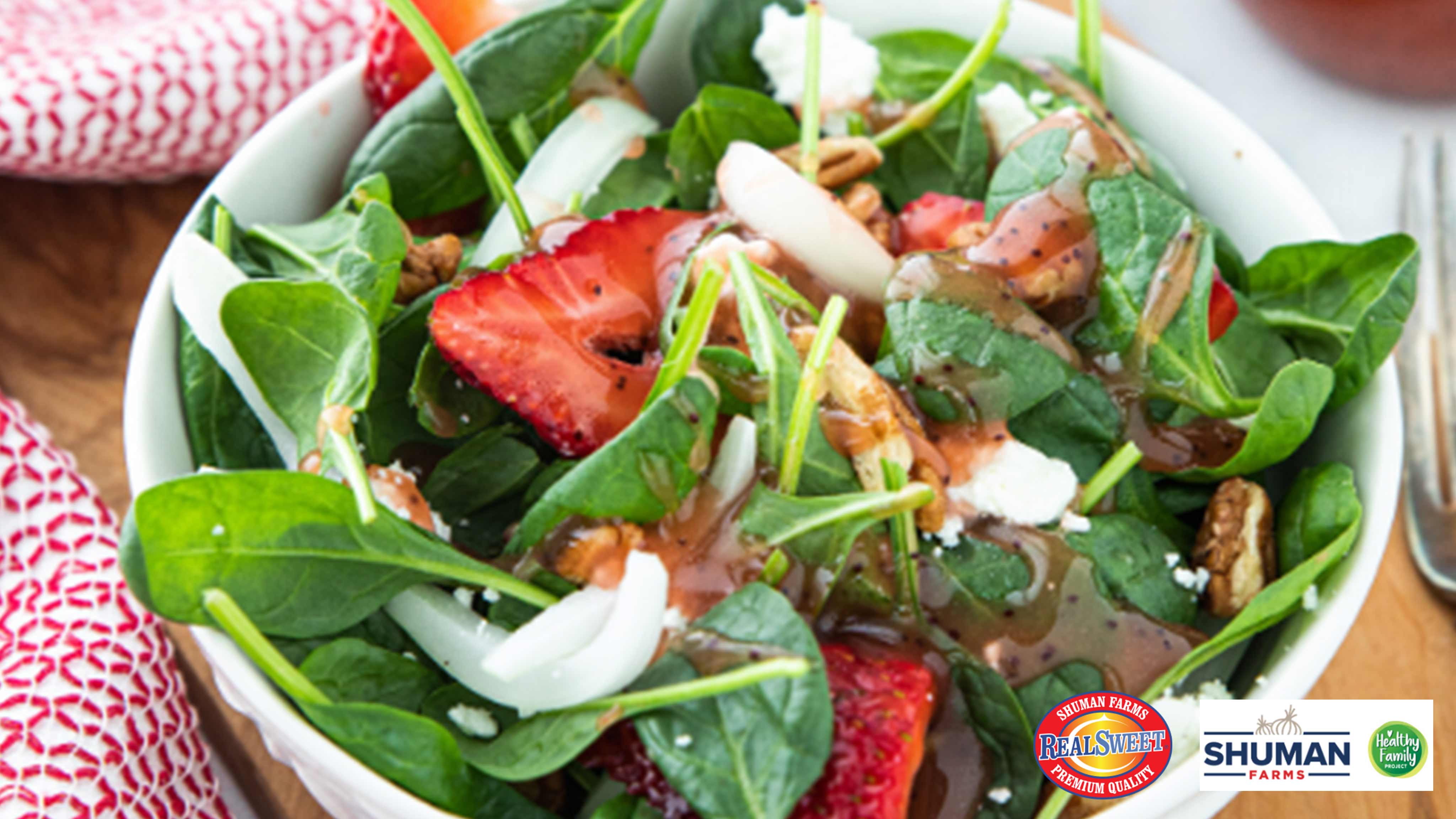 Image for Recipe Strawberry Spinach Salad with Sweet Onions
