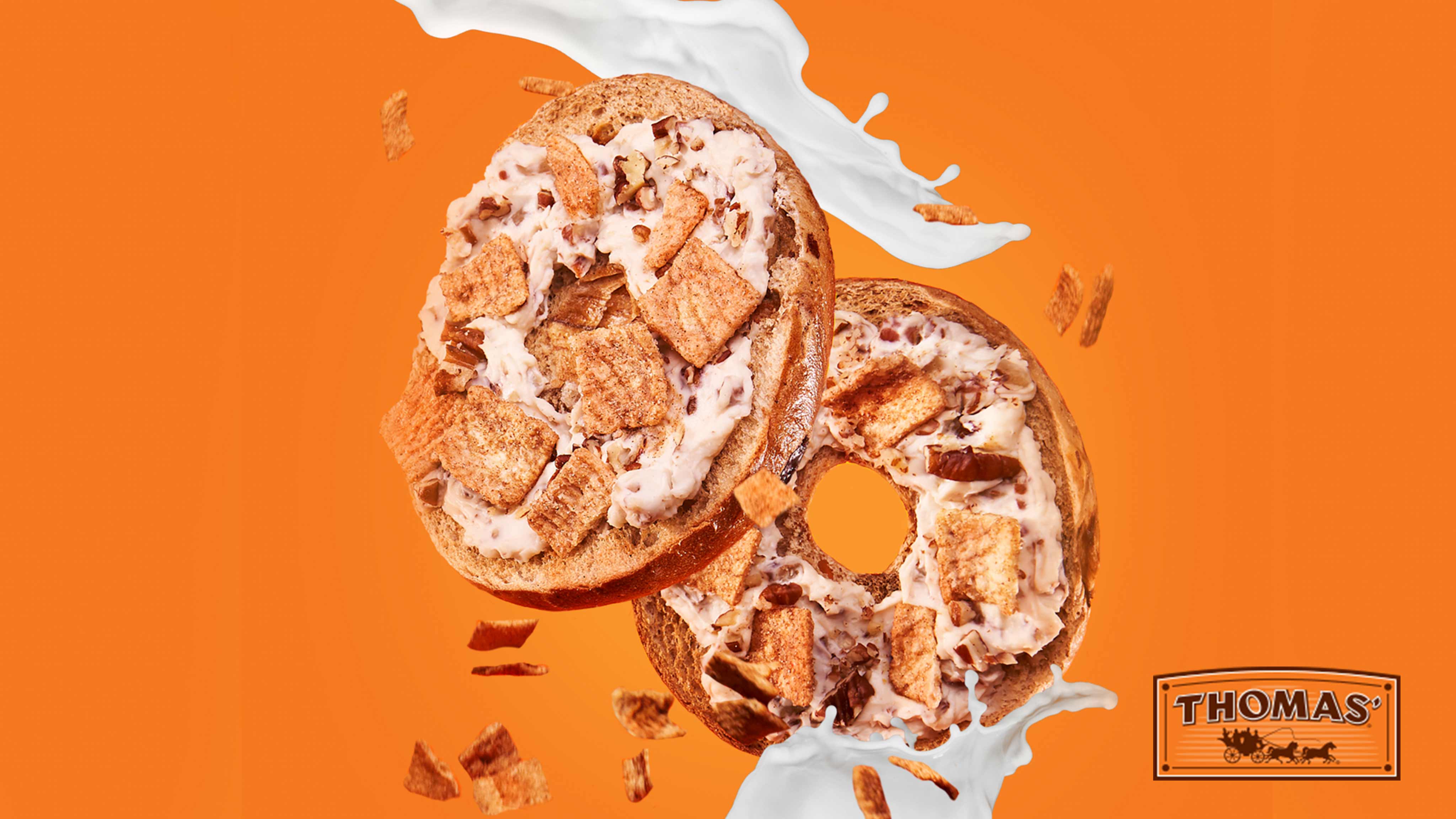 Image for Recipe Cinnamony Old School Cereal Bagel