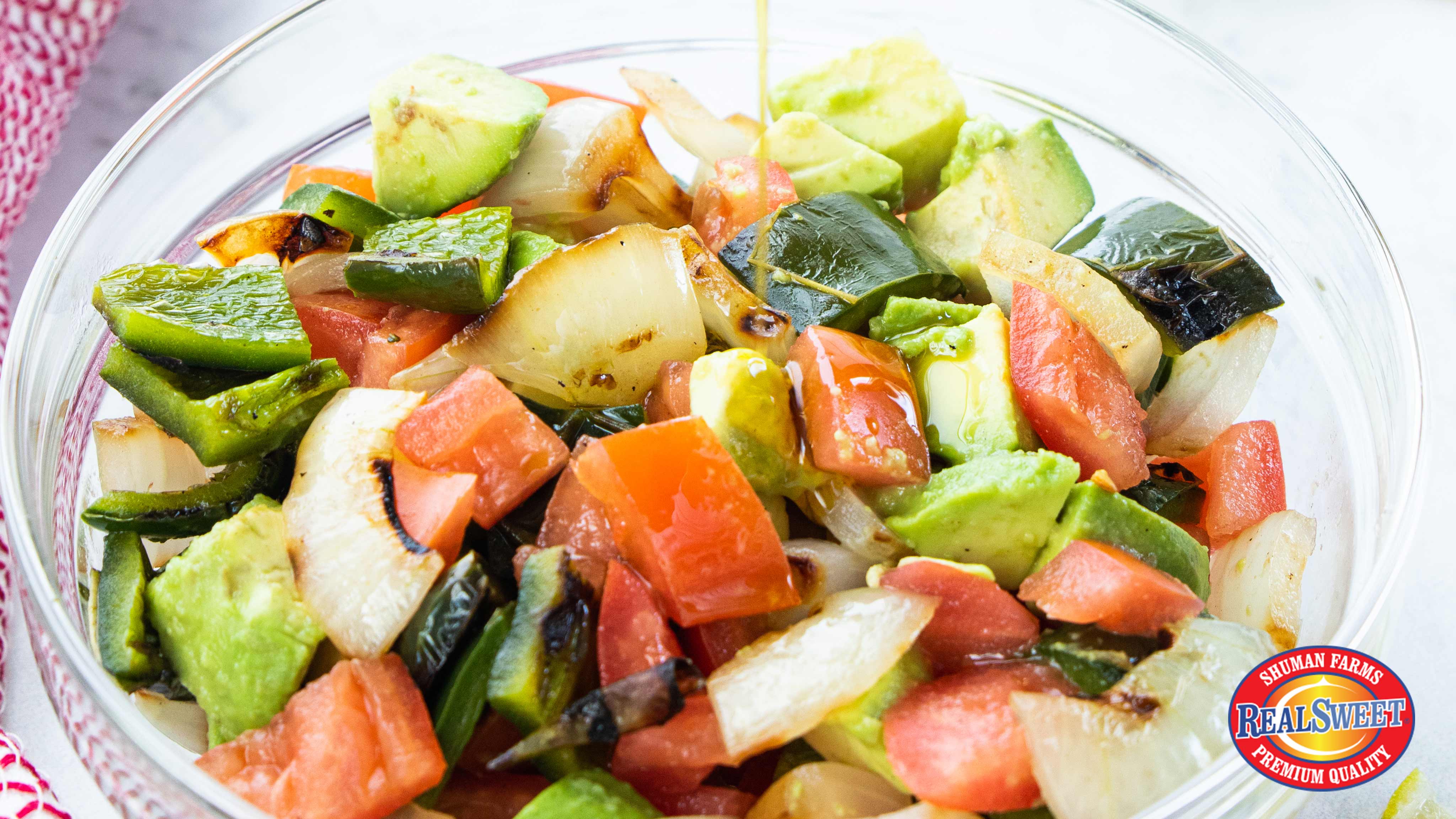 Image for Recipe Grilled Vidalia Onion, Avocado and Heirloom Tomato Salad