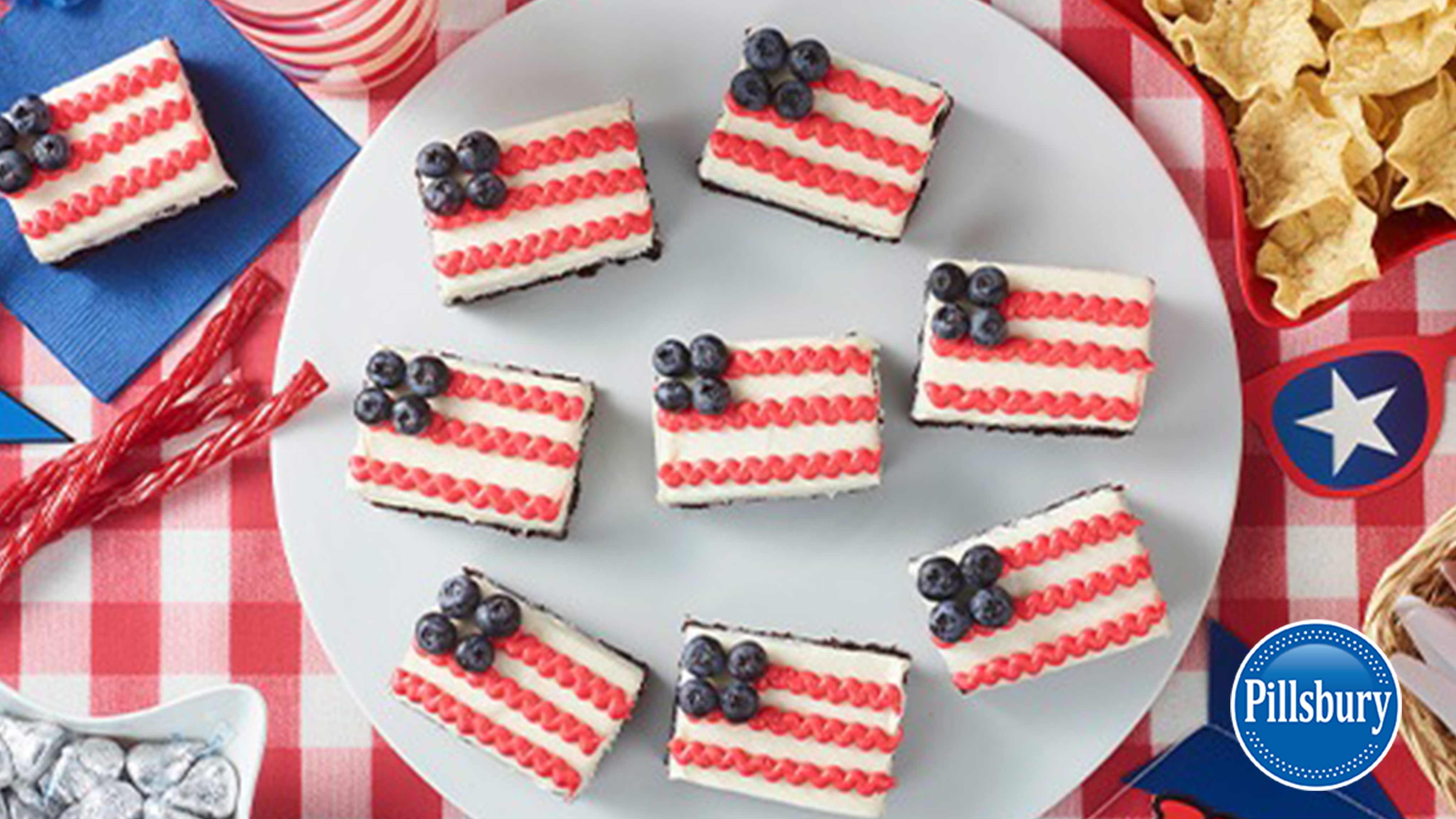 Image for Recipe American Flag Brownies