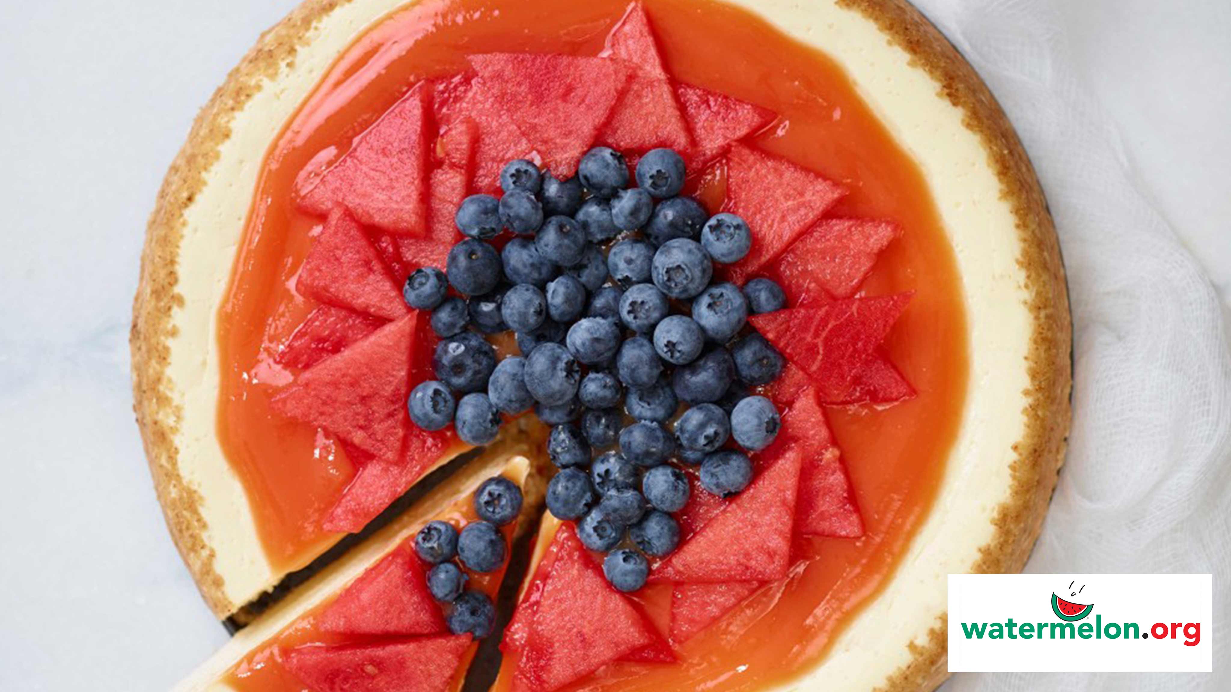 Image for Recipe Watermelon and Blueberry Cheesecake