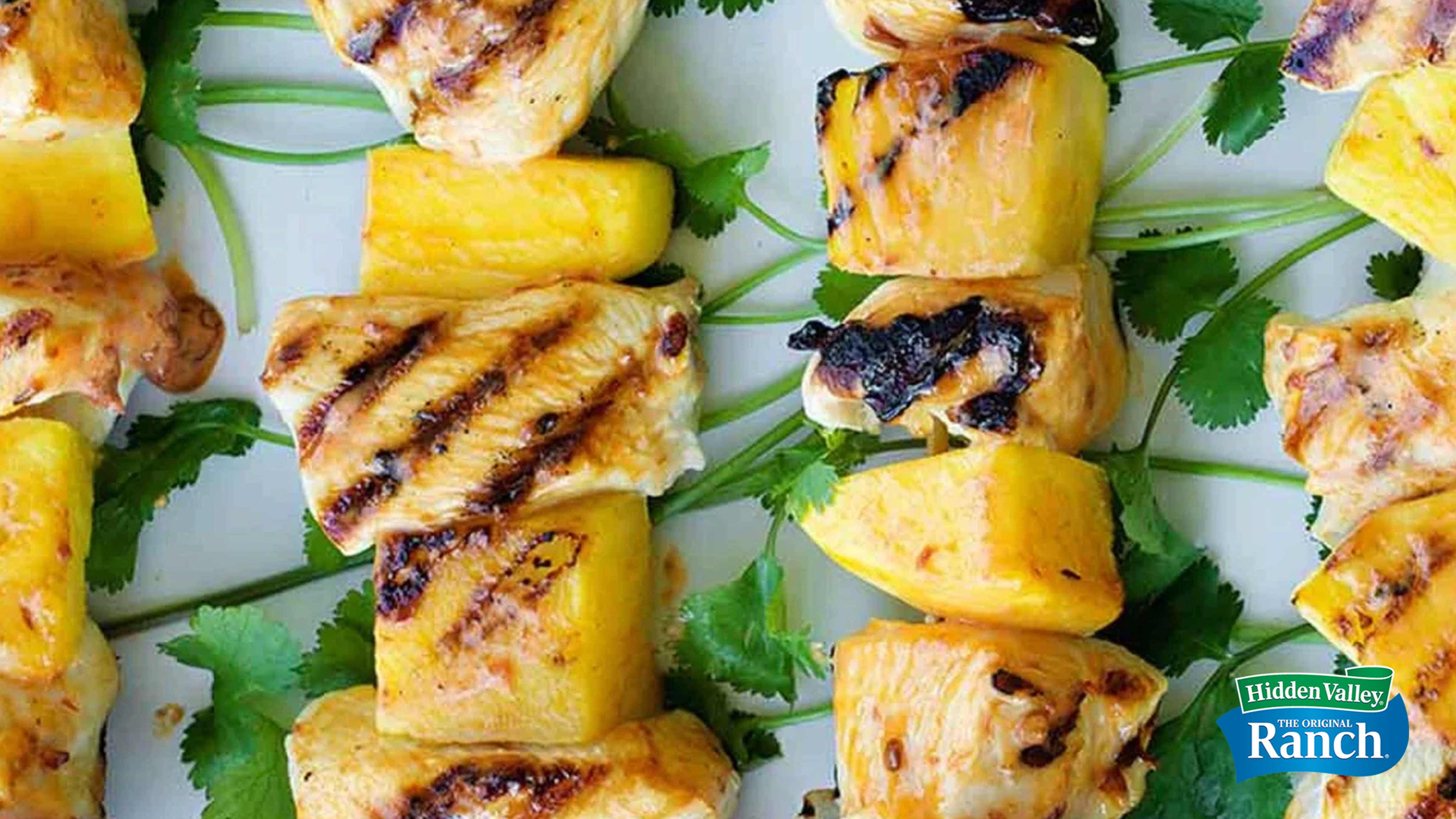 Image for Recipe Grilled Chicken and Pineapple Skewers