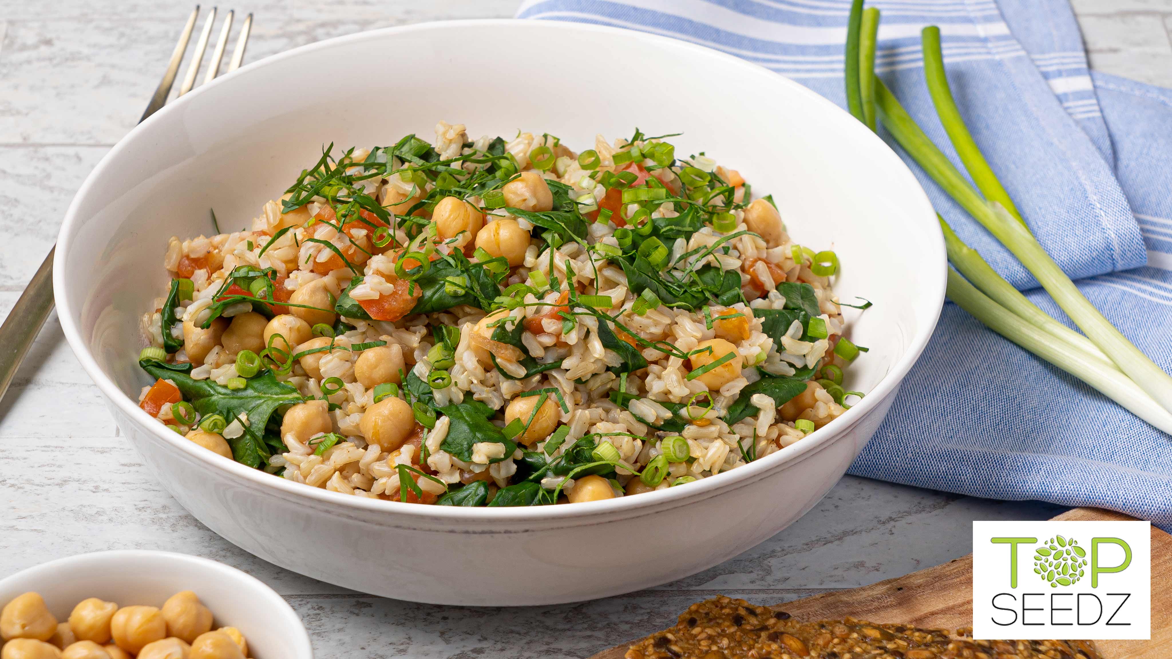 Image for Recipe Rustic Chickpea Brown Rice Bowl