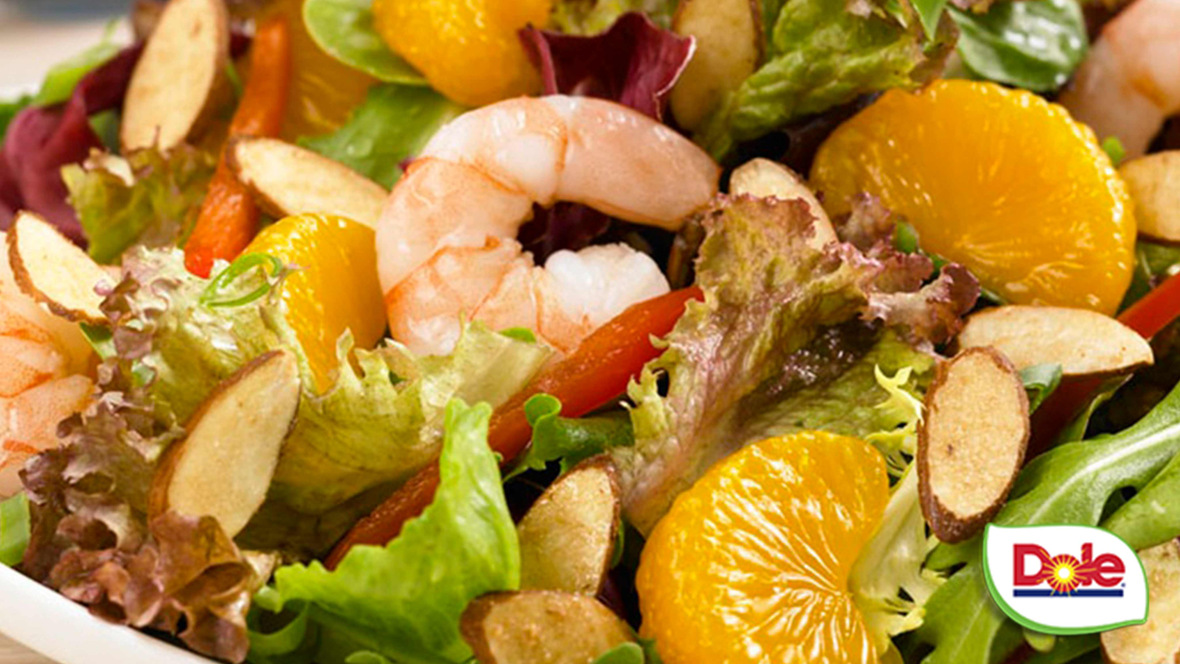 Image for Recipe Mandarin and Almond Shrimp Salad