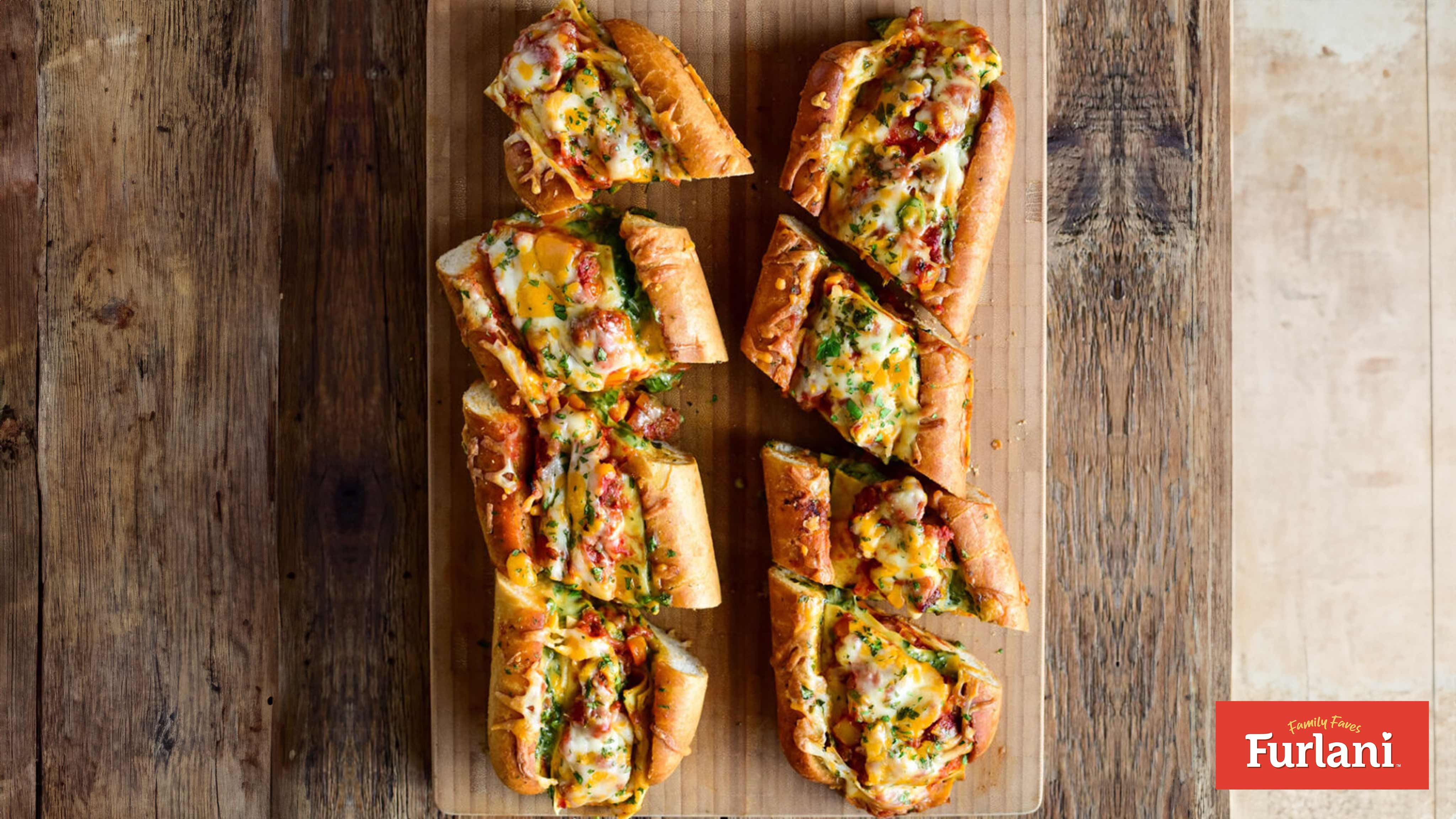 Image for Recipe Lasagna Stuffed Garlic Bread