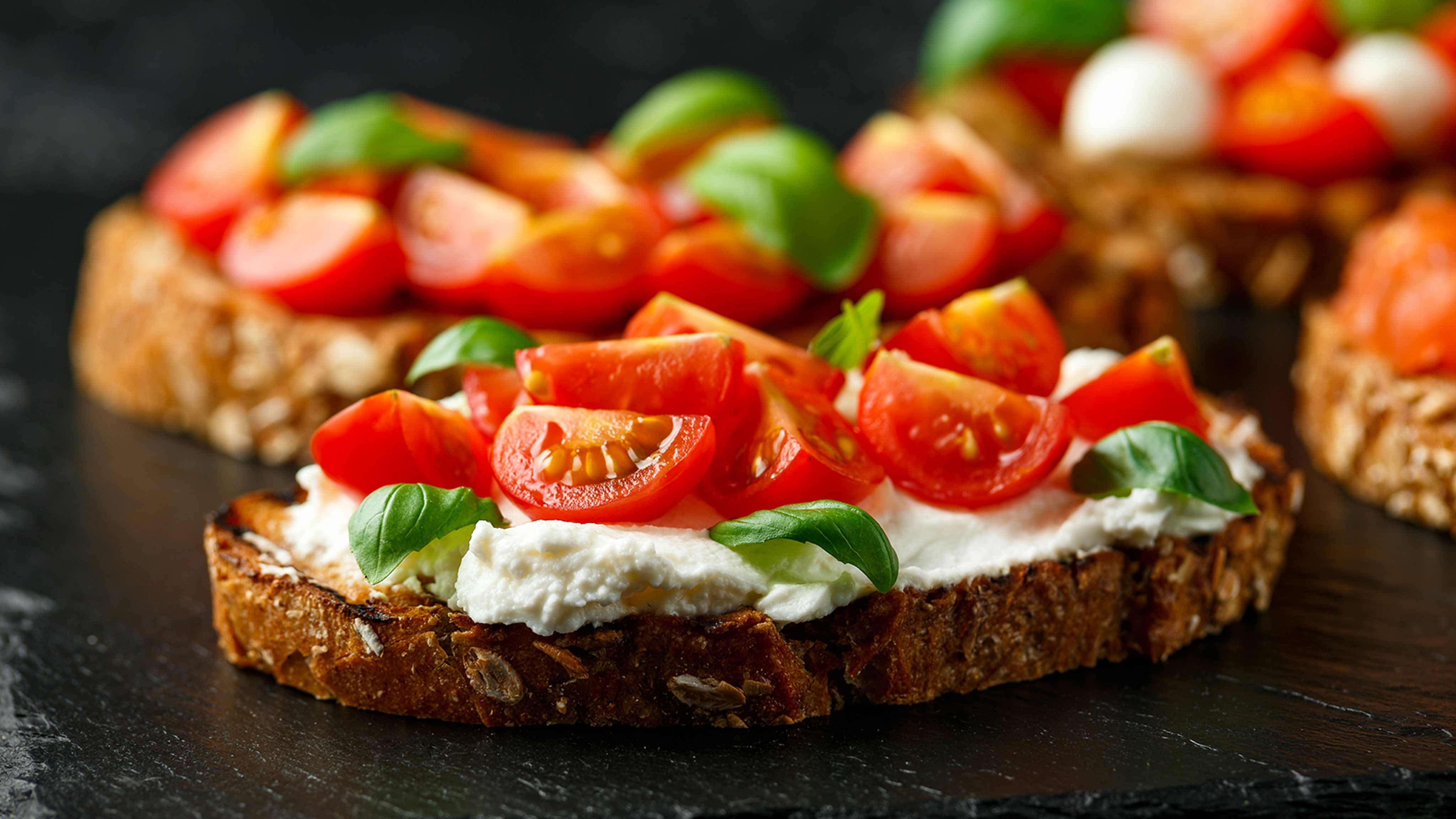 Image for Recipe Triple Cheese Bruschetta