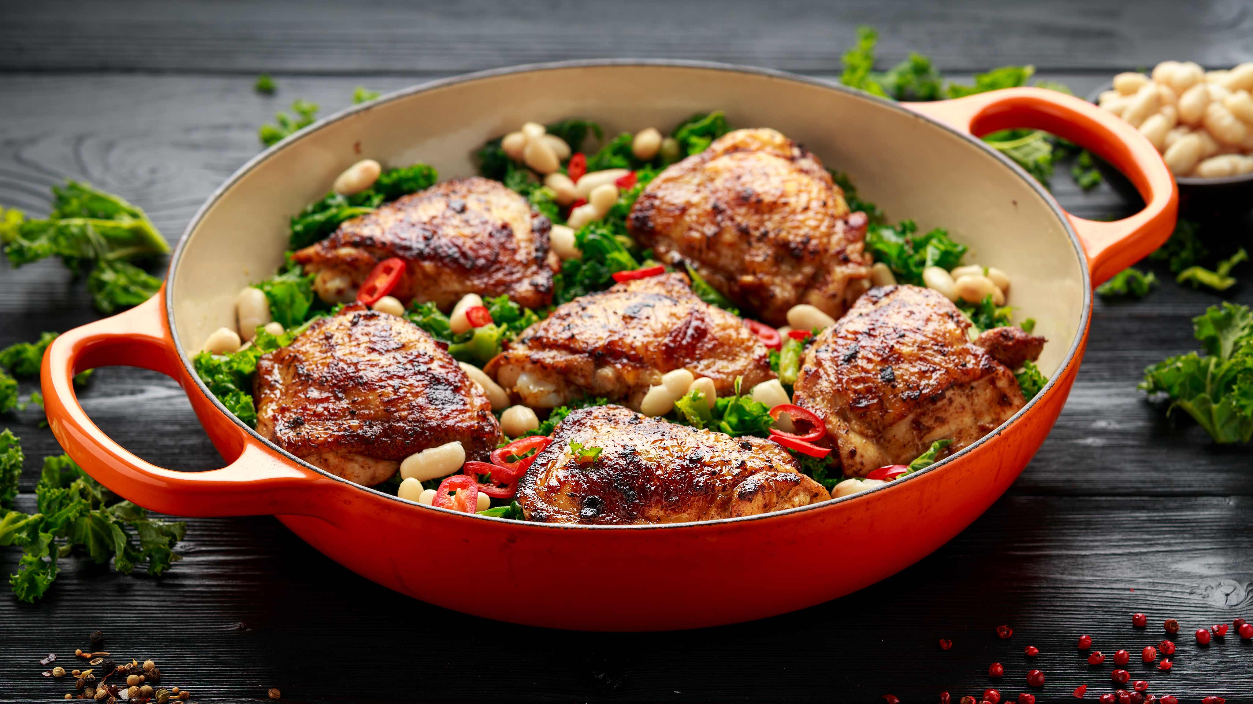 Image for Recipe Roasted Chicken Thighs and Vegetables