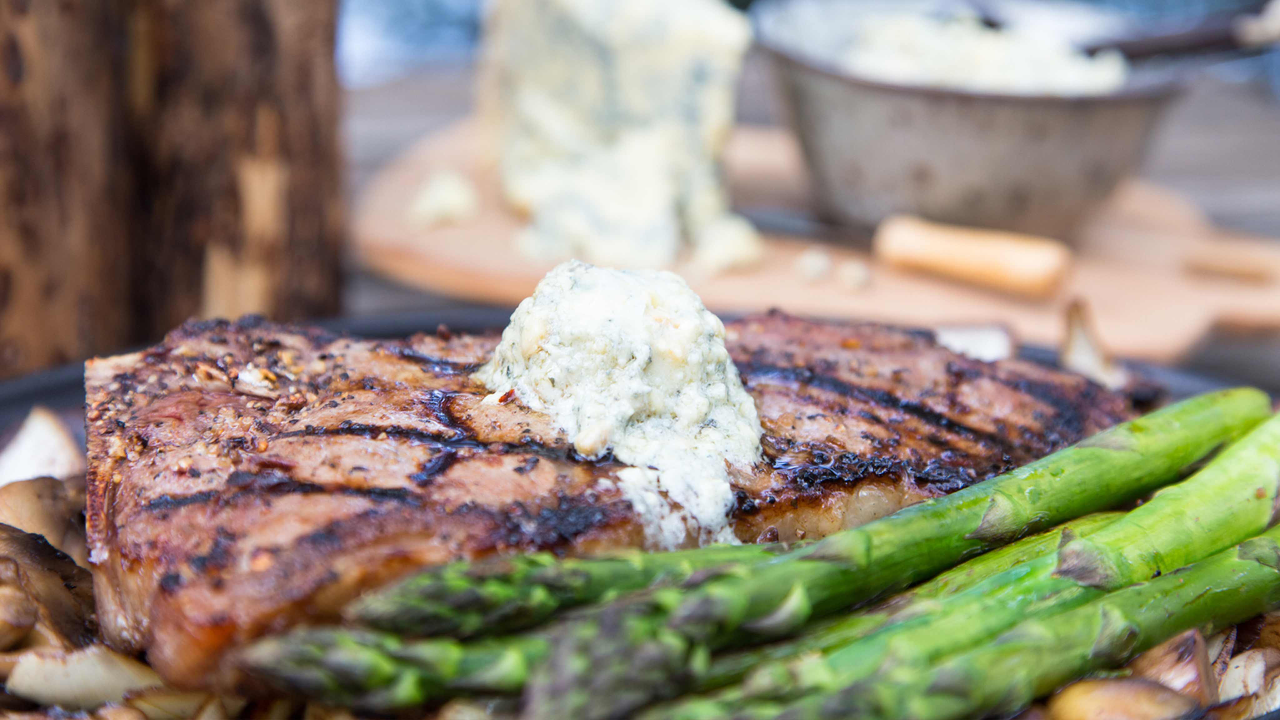 Image for Recipe Blue Cheese Topped Steak
