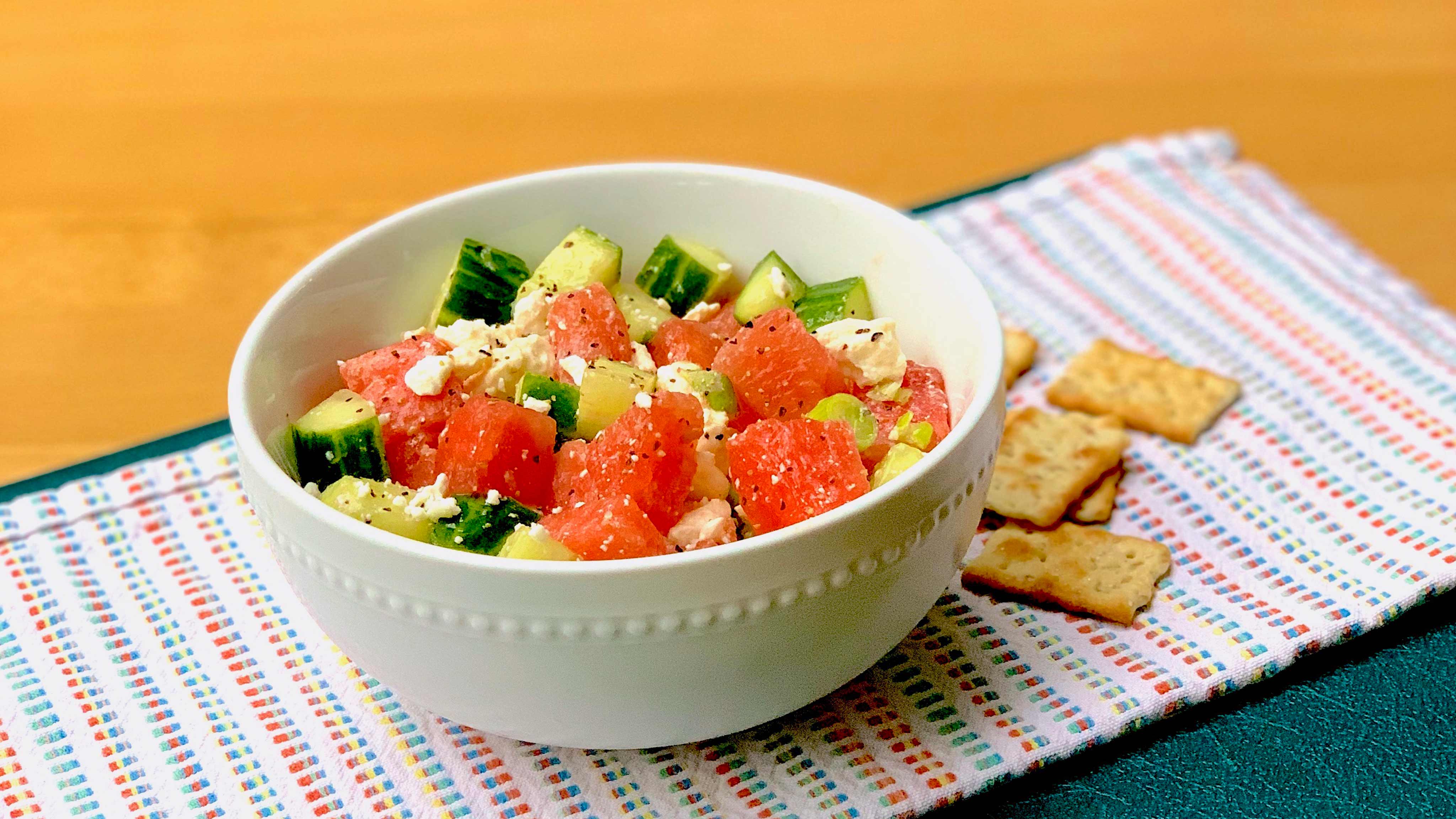 Image for Recipe Watermelon and Cucumber Salad with Feta