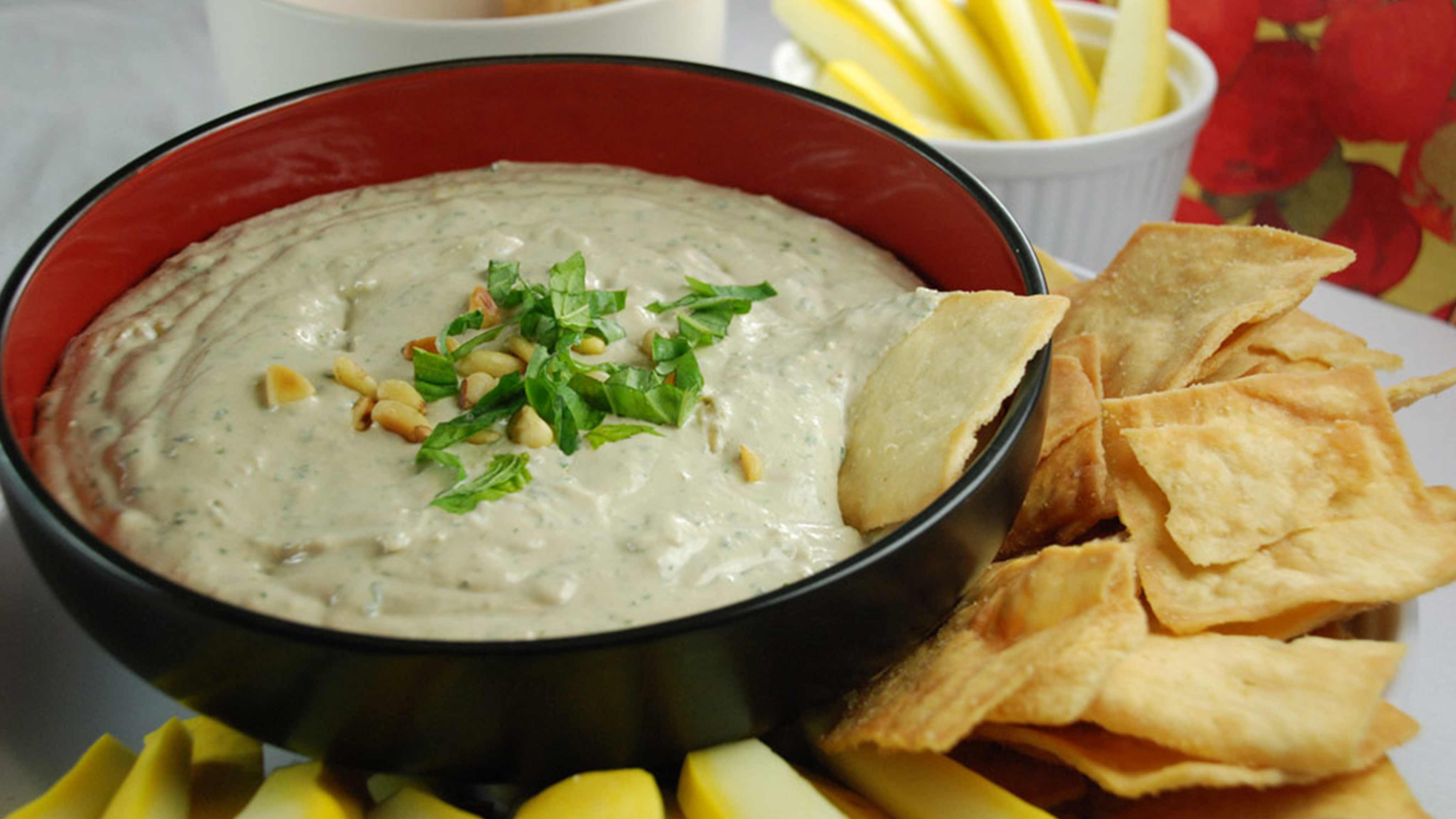 Image for Recipe Pesto and Goat Cheese Dip