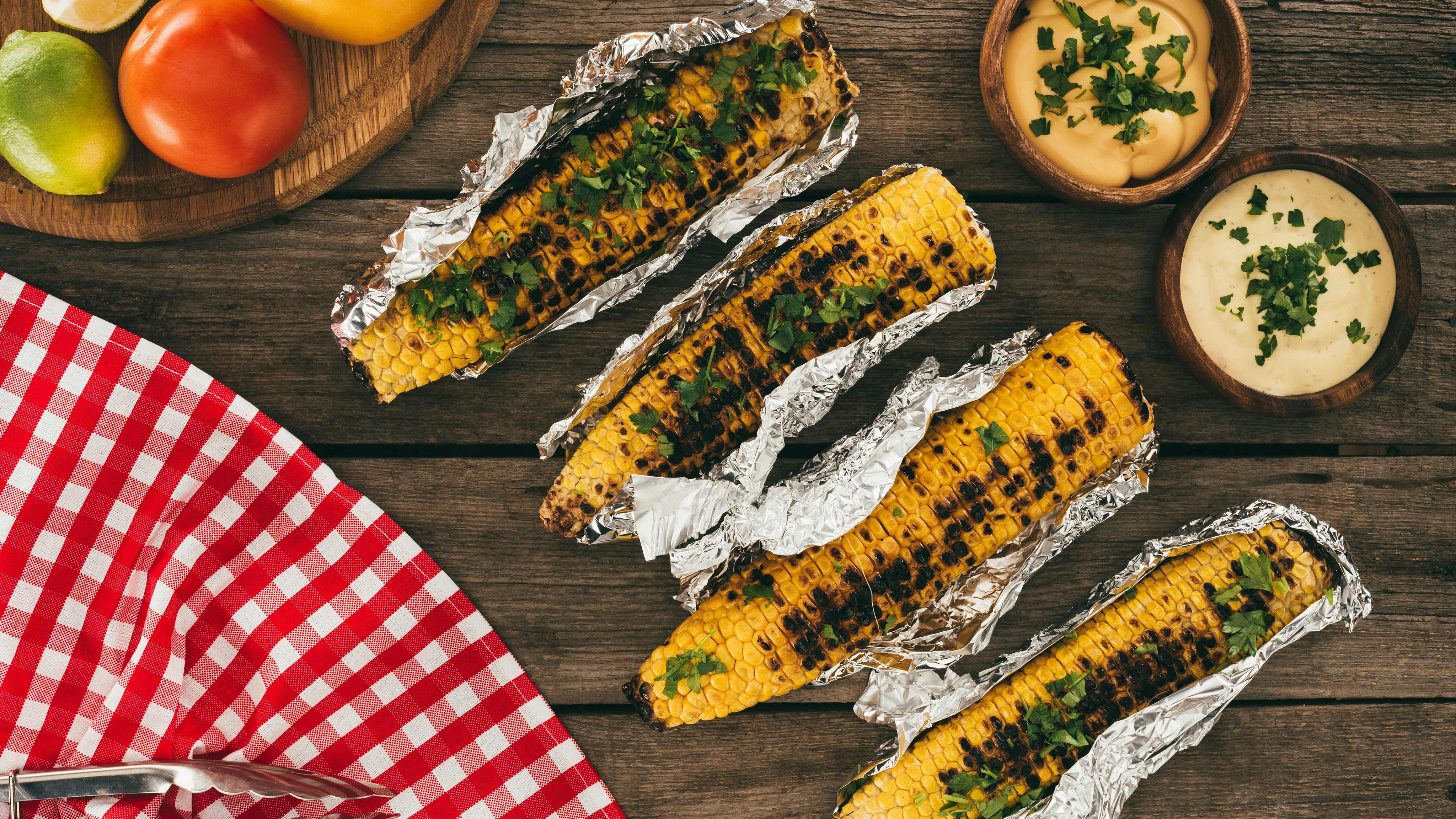 Image for Recipe Grilled Herb Corn