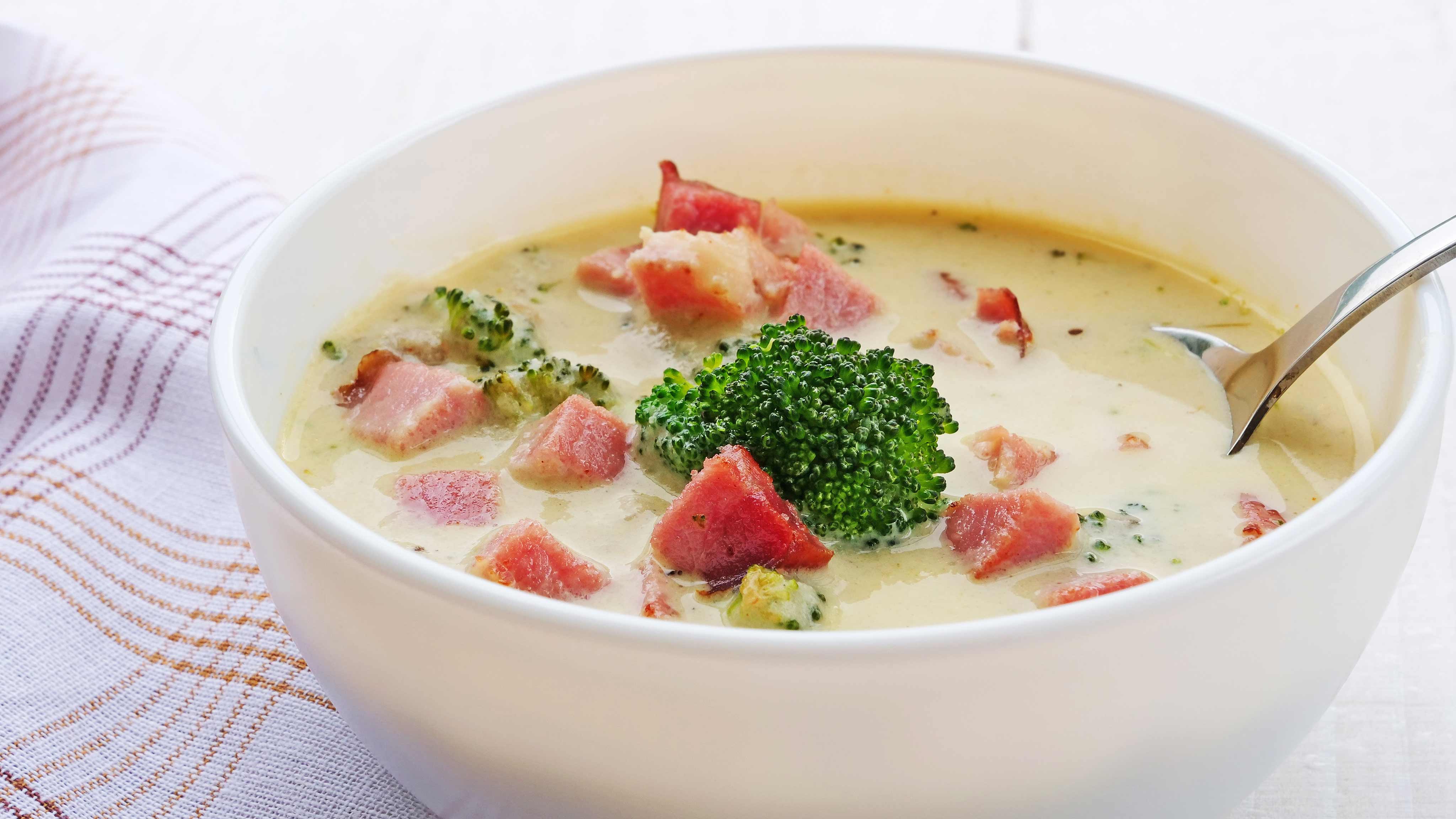 Image for Recipe Ham and Swiss Soup for Two