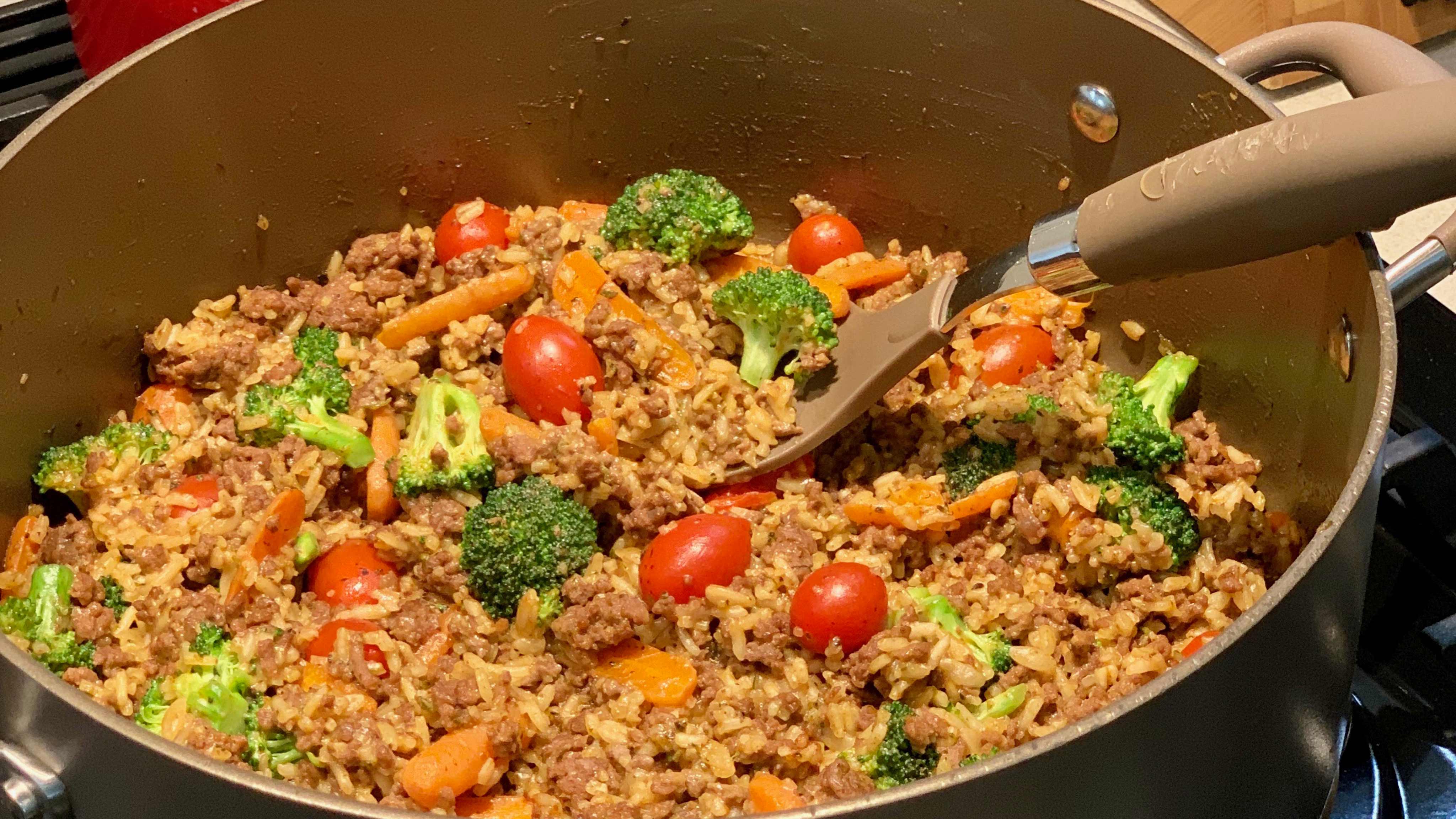 Image for Recipe Beefy Rice Skillet