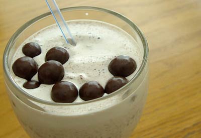 Malted Milk Ball Candy Shake Float