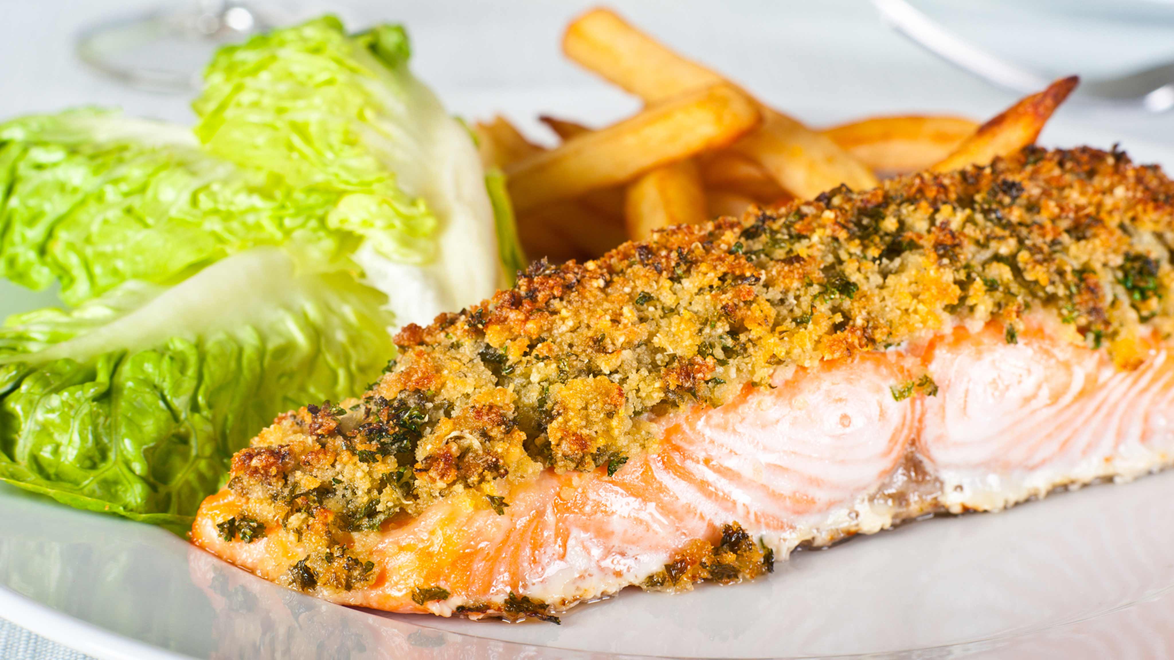 Harps Foods - Recipe: Salmon Fillets with Country Herb Crust