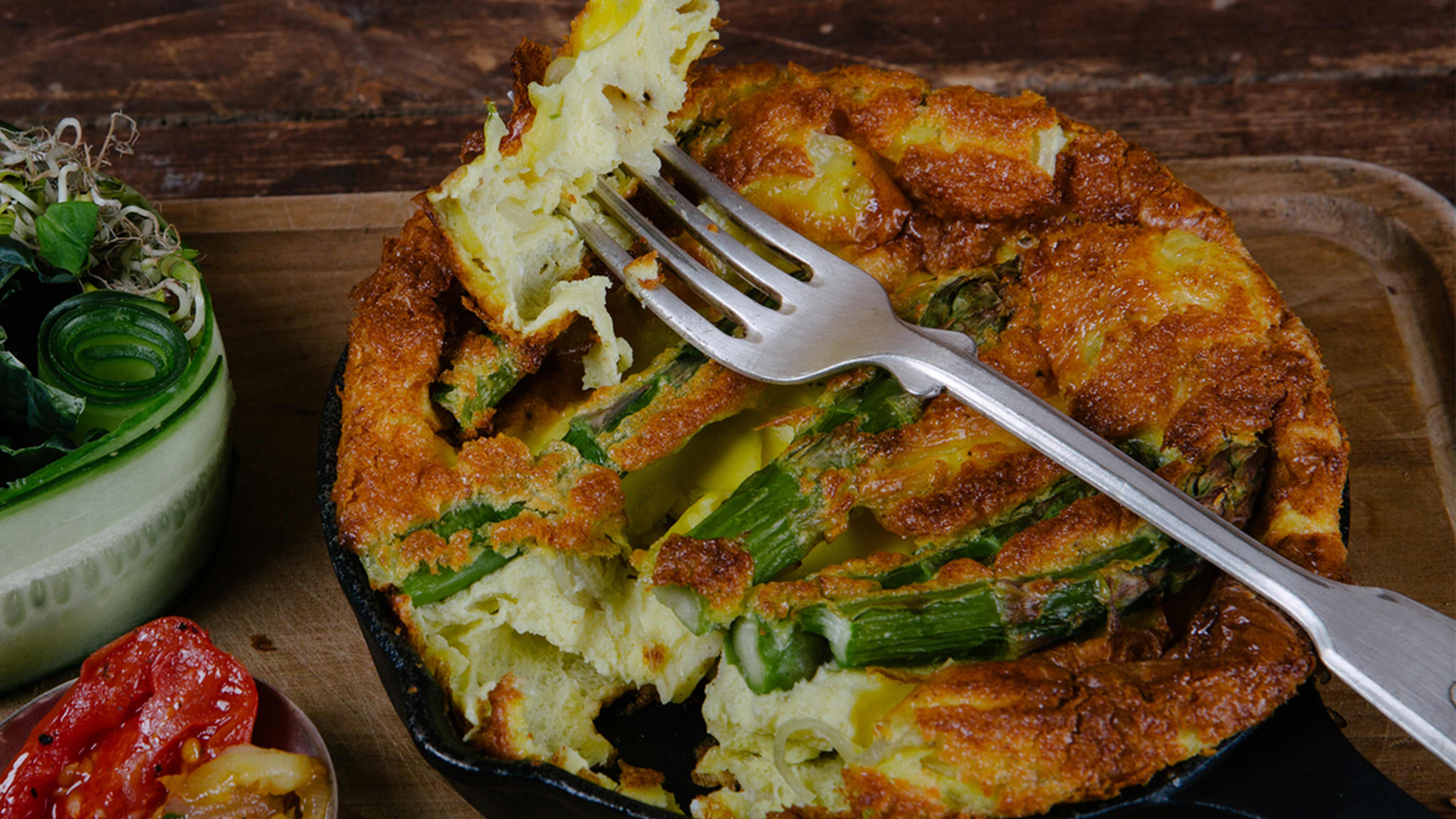 Image for Recipe Asparagus and Parmesan Frittata