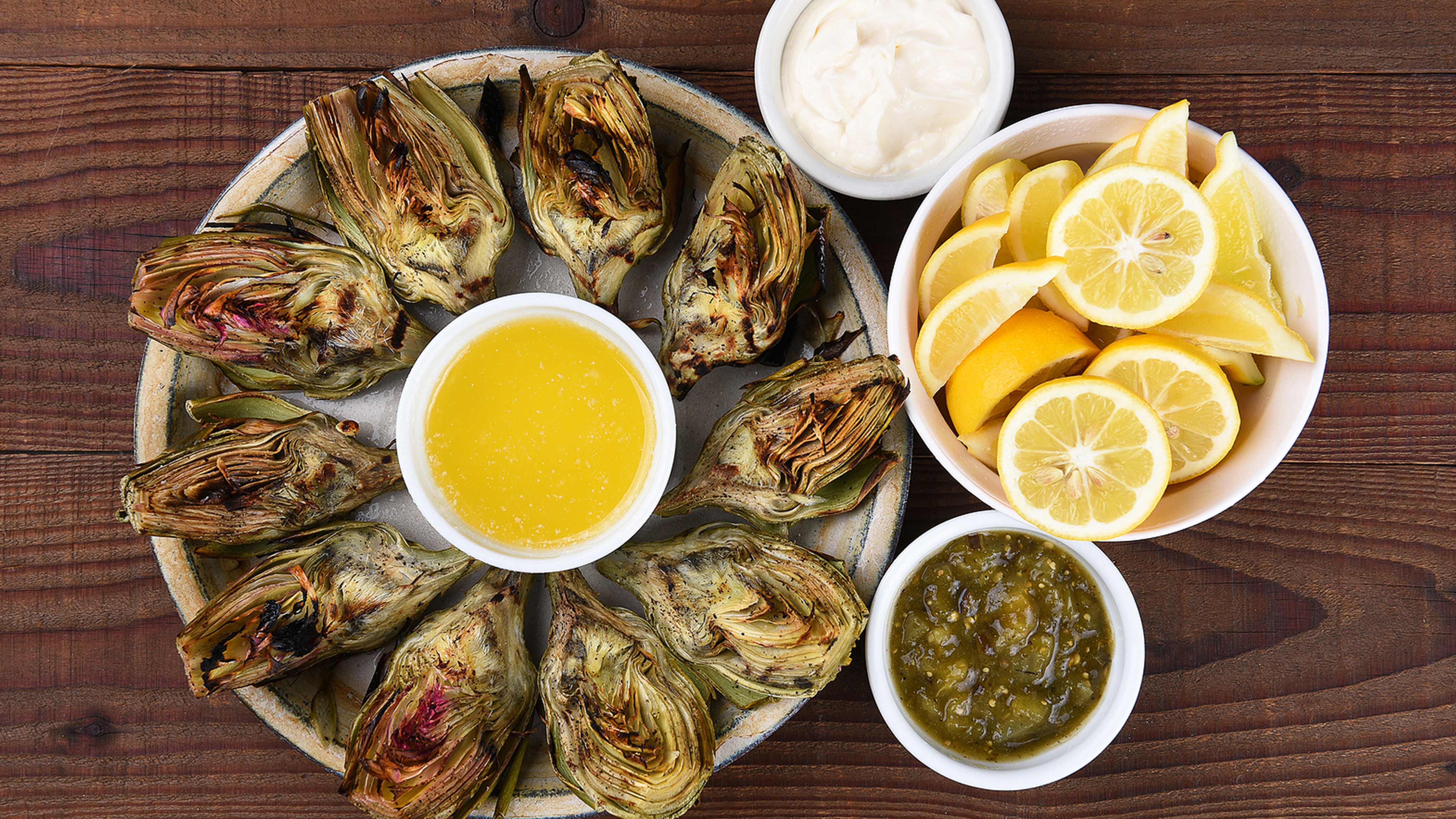 Image for Recipe Grilled Artichokes