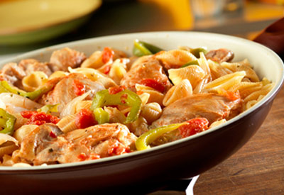 Tops Friendly Markets - Recipe: Chicken Cacciatore and Pasta Skillet