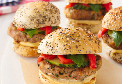 Tops Friendly Markets - Recipe: Mediterranean Chicken Burgers