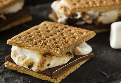 Campfire S'more Marshmallow Toppers