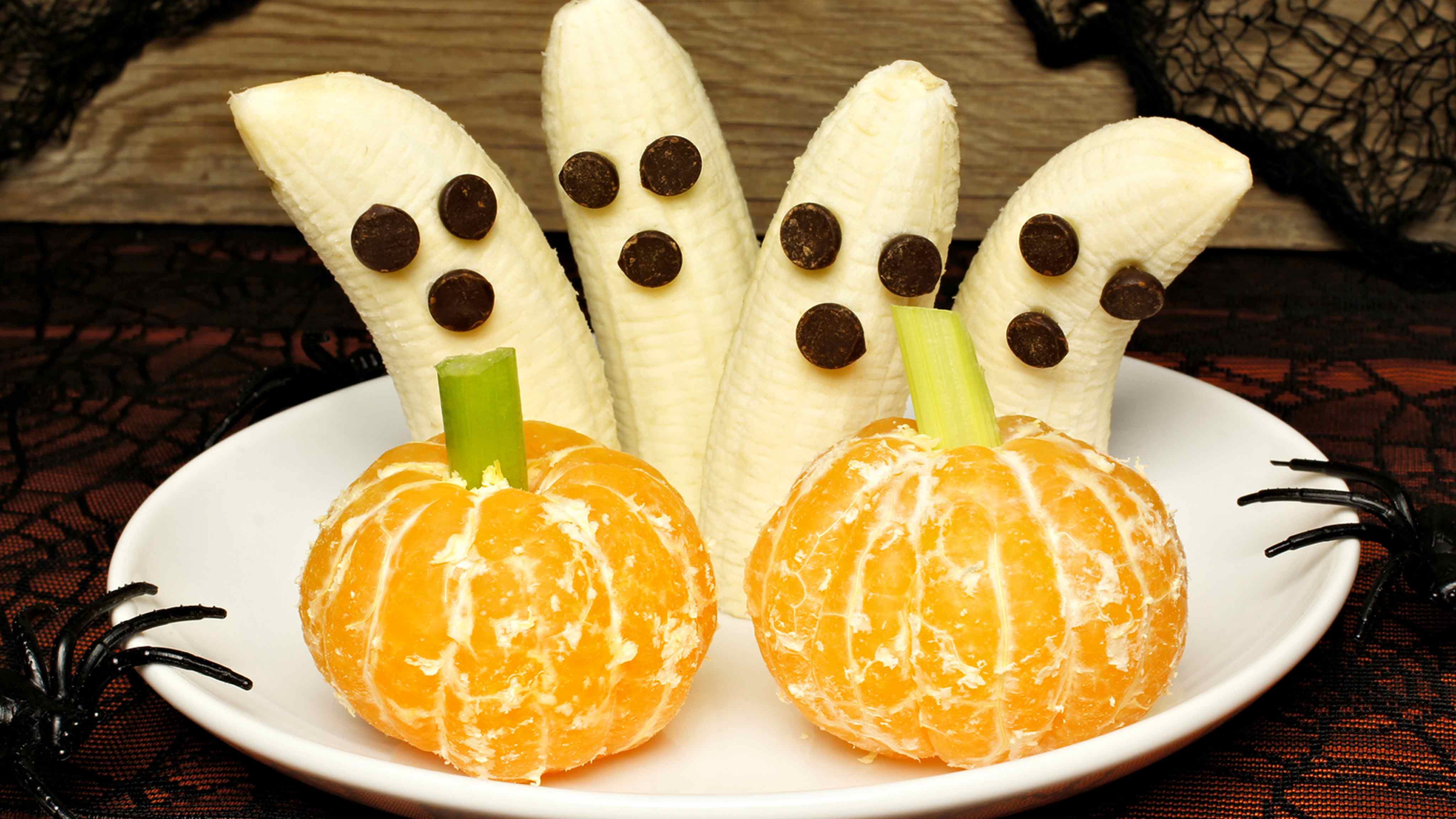 Image for Recipe Healthy Ghosts and Pumpkins
