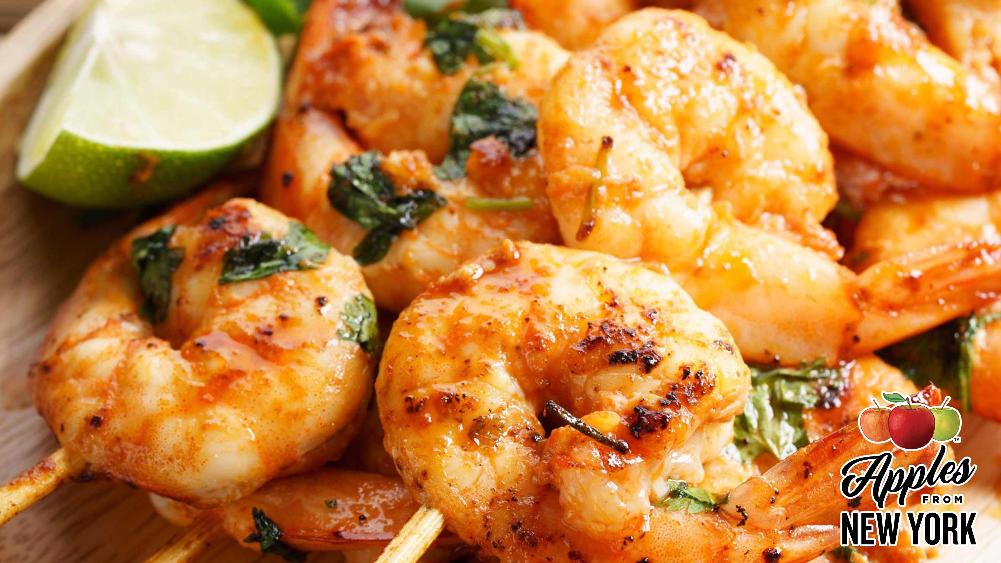 Image for Recipe Shrimp with Ginger Apple Barbeque Sauce