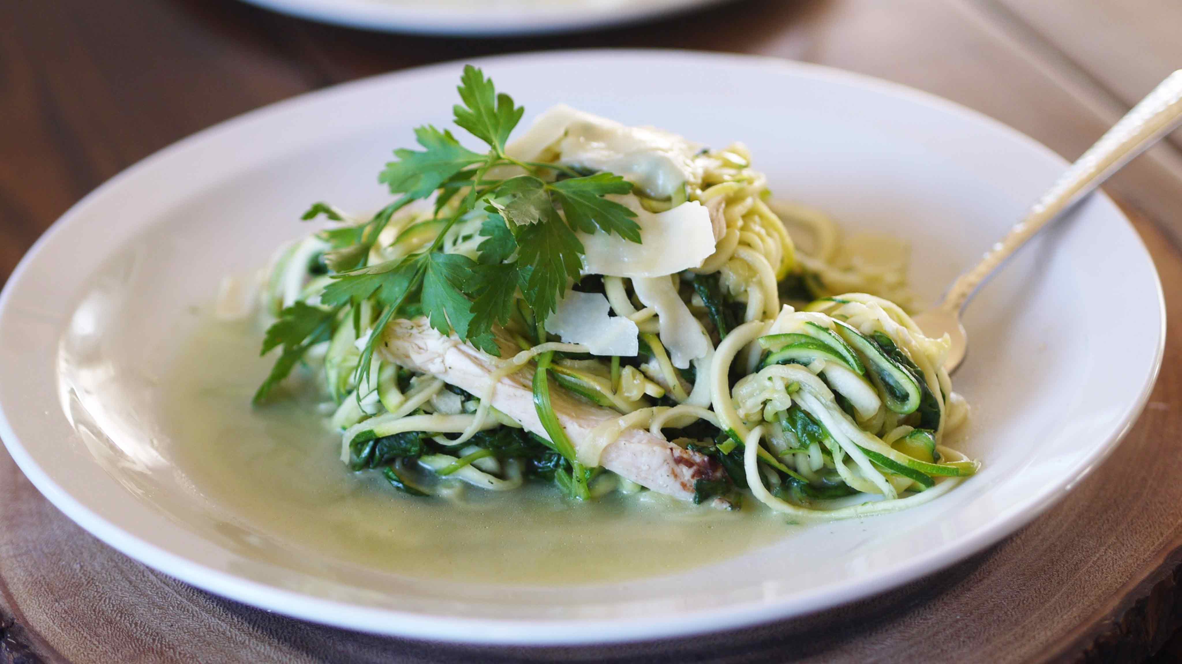 Image for Recipe Chicken and Spinach Zoodles