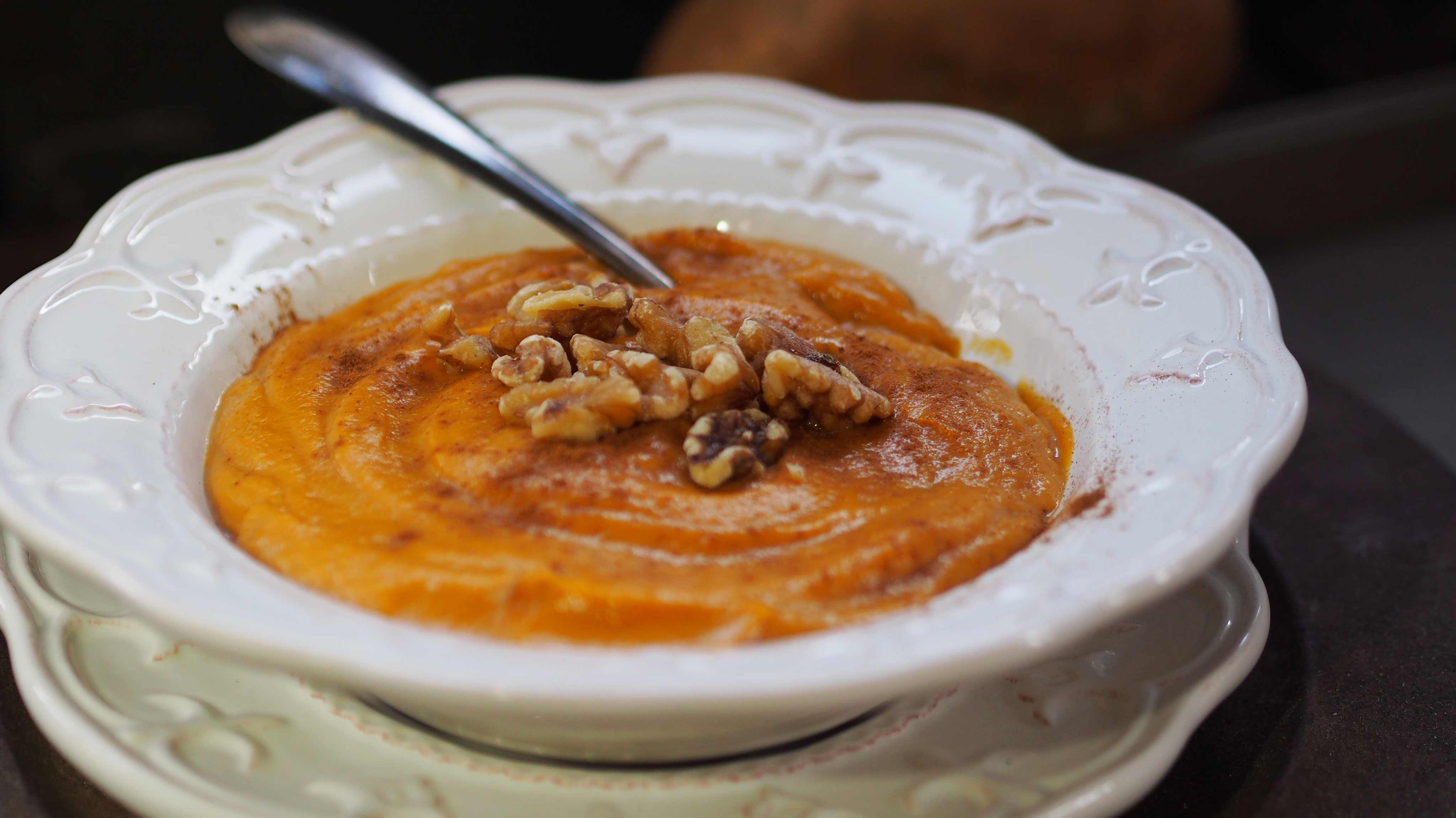 Image for Recipe Cinnamon Walnut Sweet Potato Soup