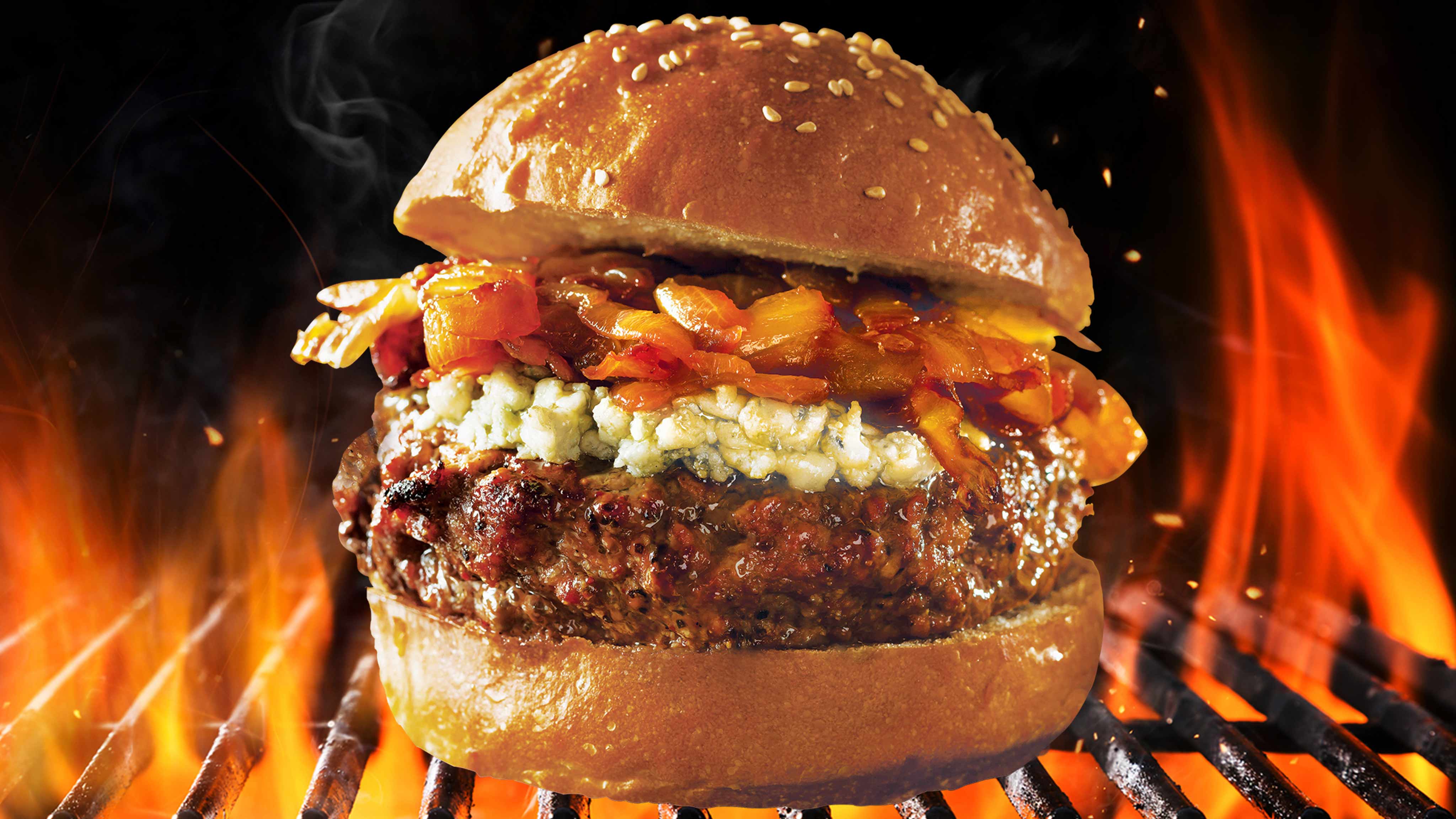 Image for Recipe Crumbly Blue Cheese Burger