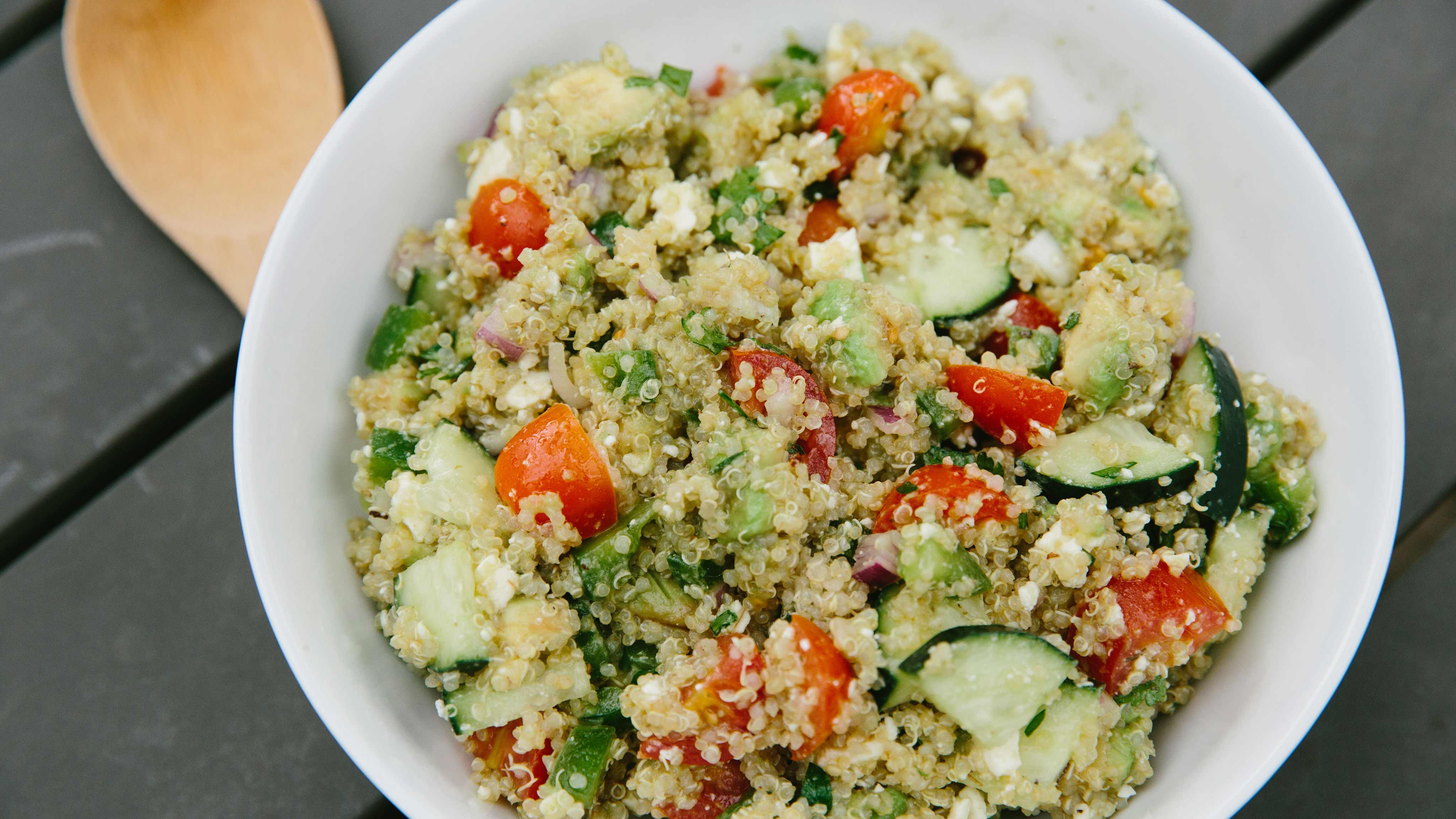 quinoa salad with avocado