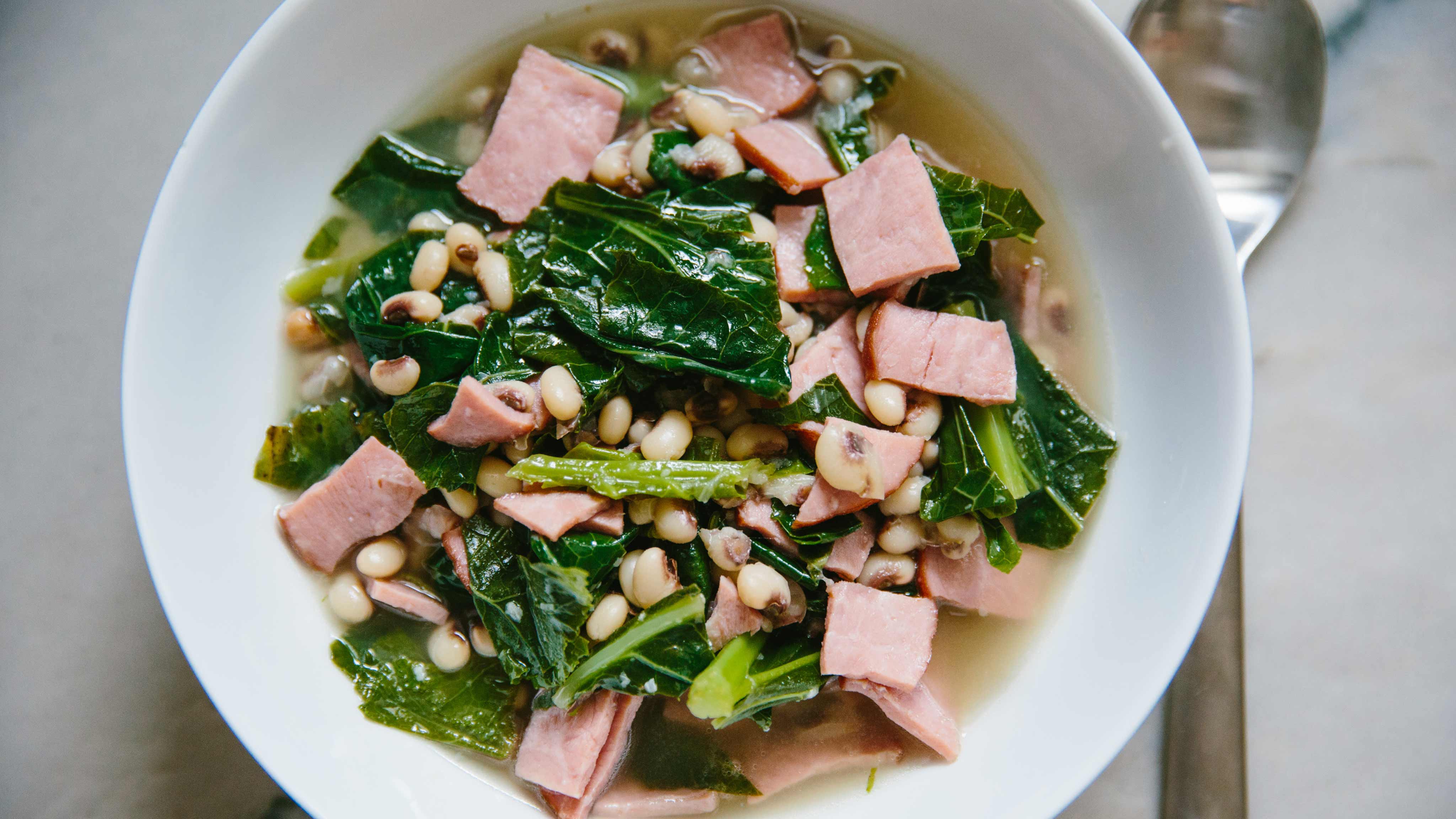 Image for Recipe Ham and Collard Greens Soup