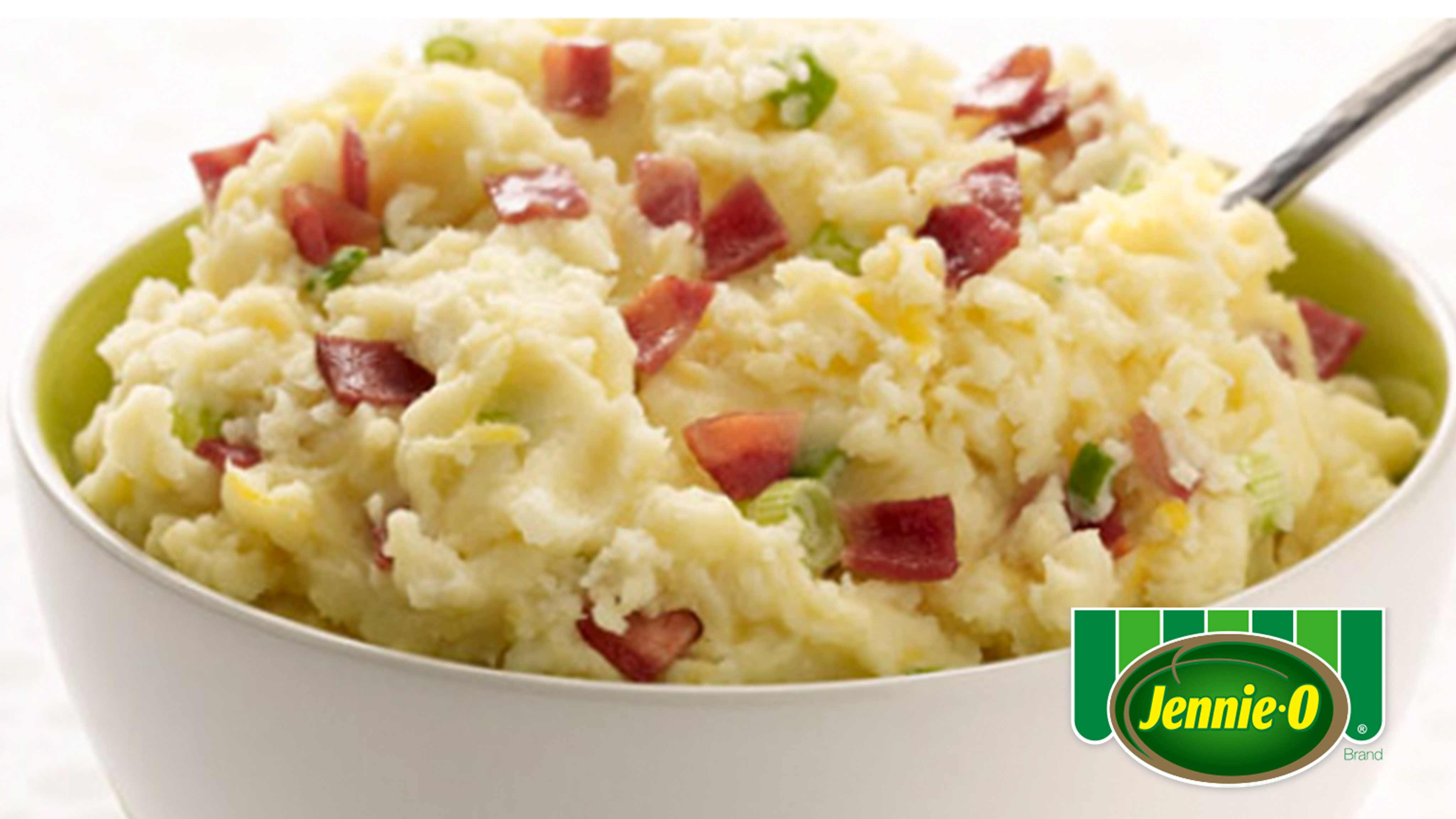 Image for Recipe Cheddar Mashed Potatoes and Turkey Bacon
