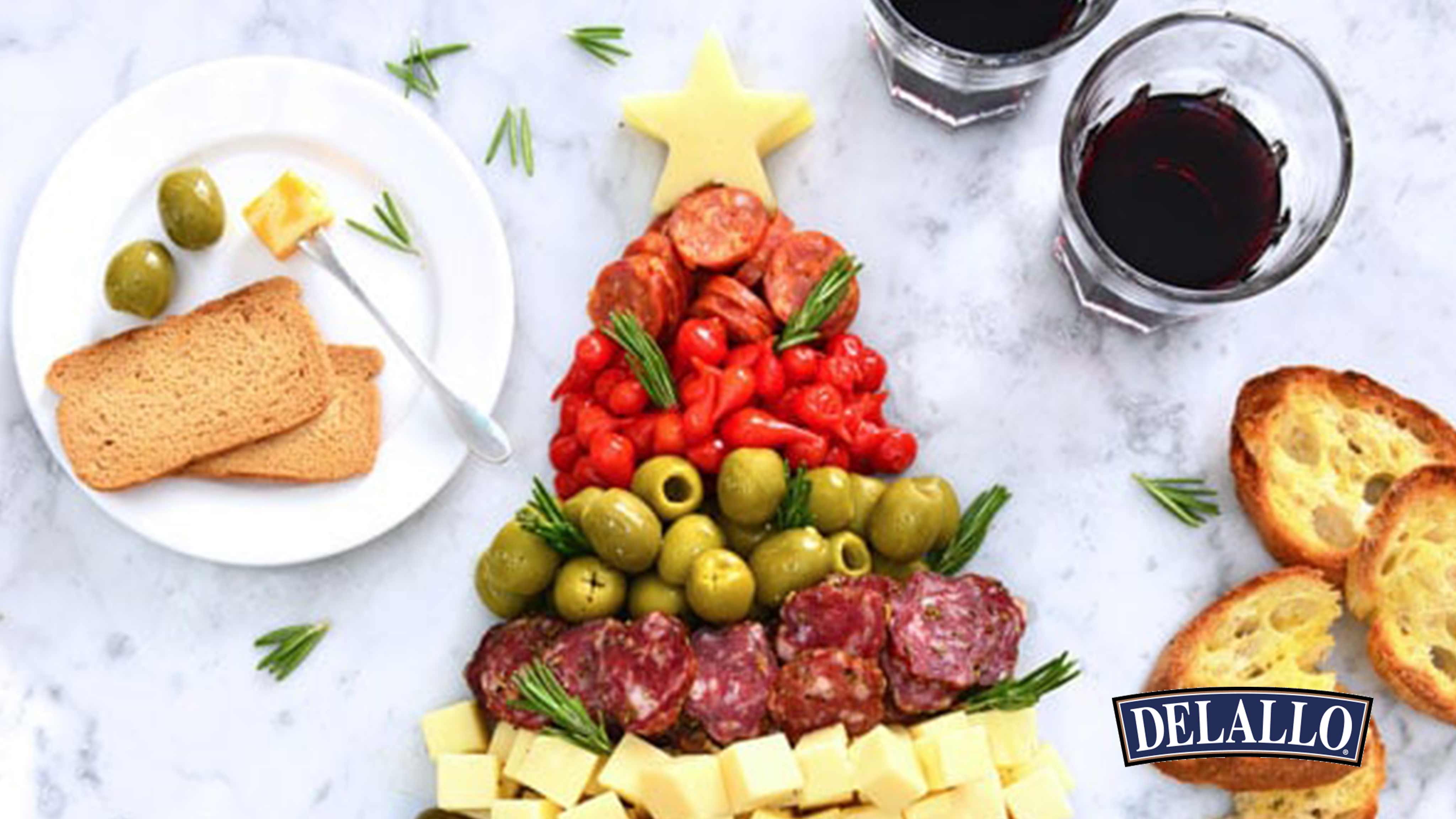 Christmas Tree Antipasto Plate