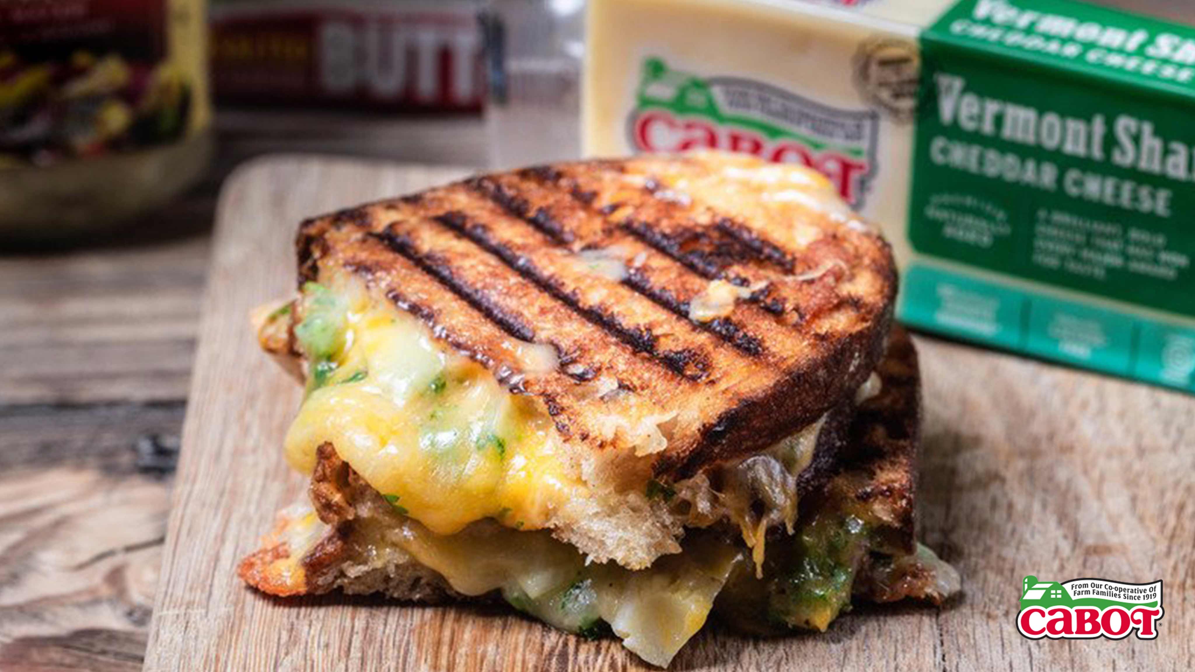 Image for Recipe Cheddar Artichoke Grilled Cheese