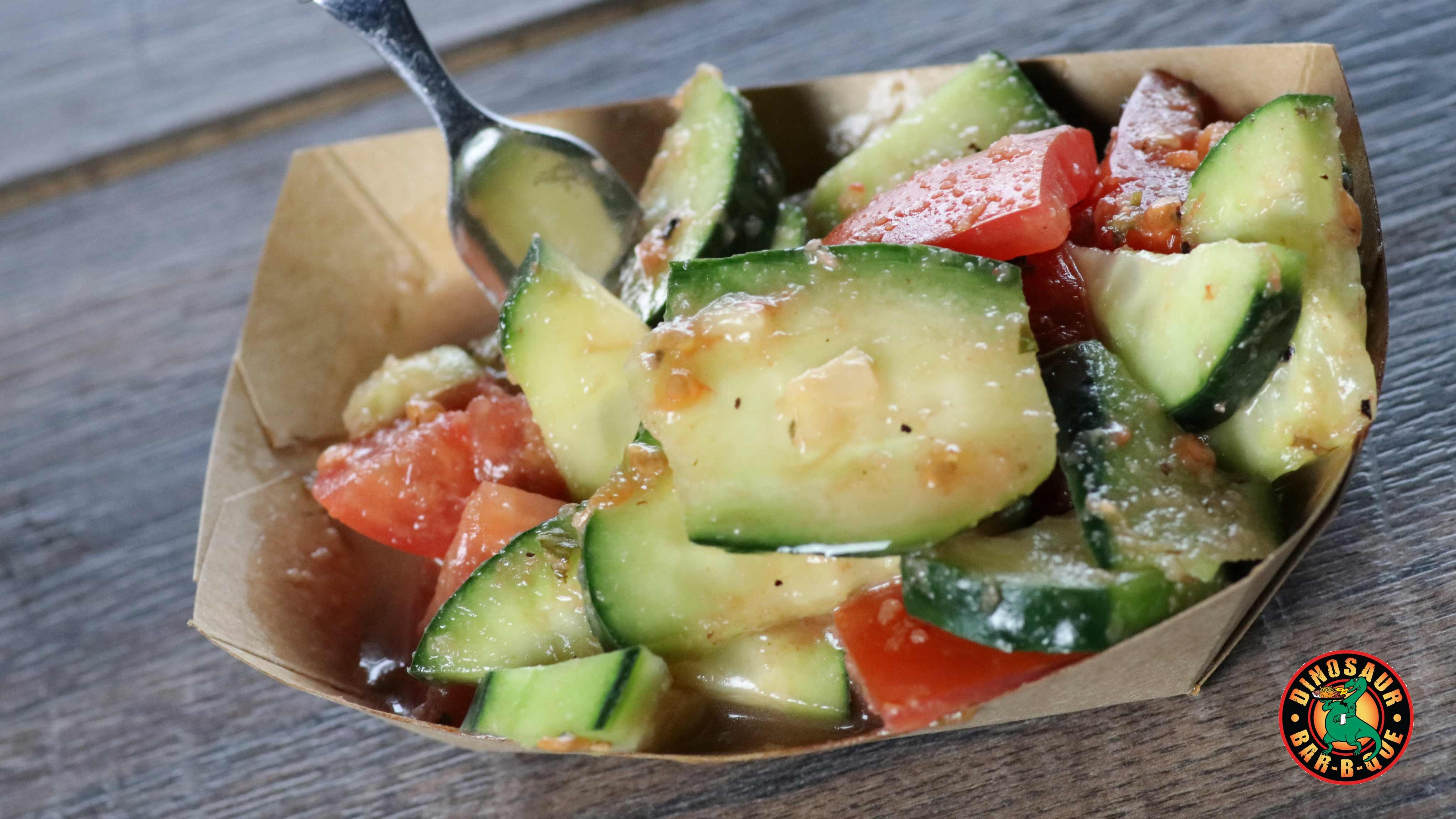 Image for Recipe Dinosaur Bar-b-que Tomato Cucumber Salad