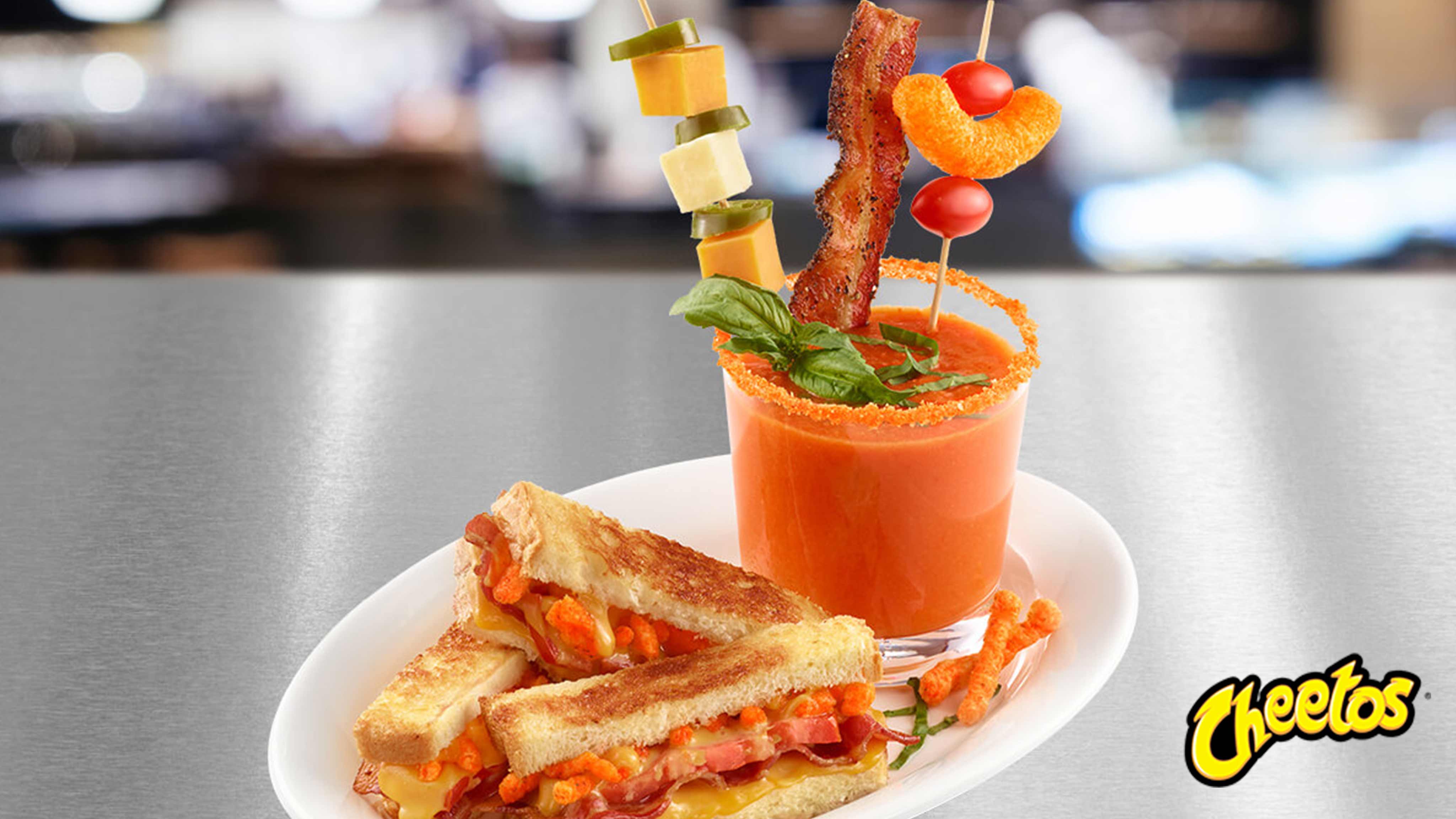 Image for Recipe CHEETOS Grilled Cheese plus Tomato Soup