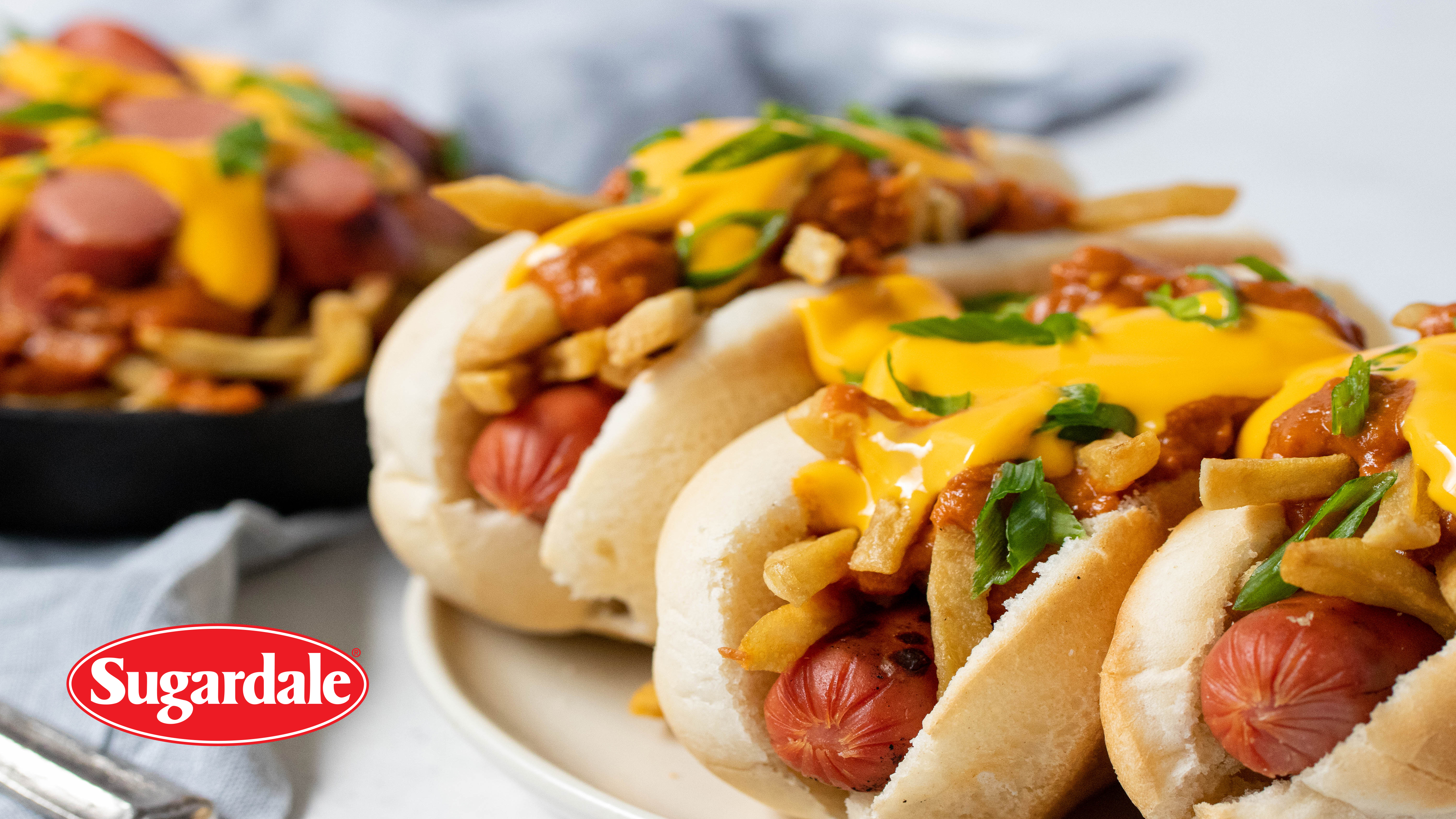 Image for Recipe Chili Cheese Fry Hot Dogs