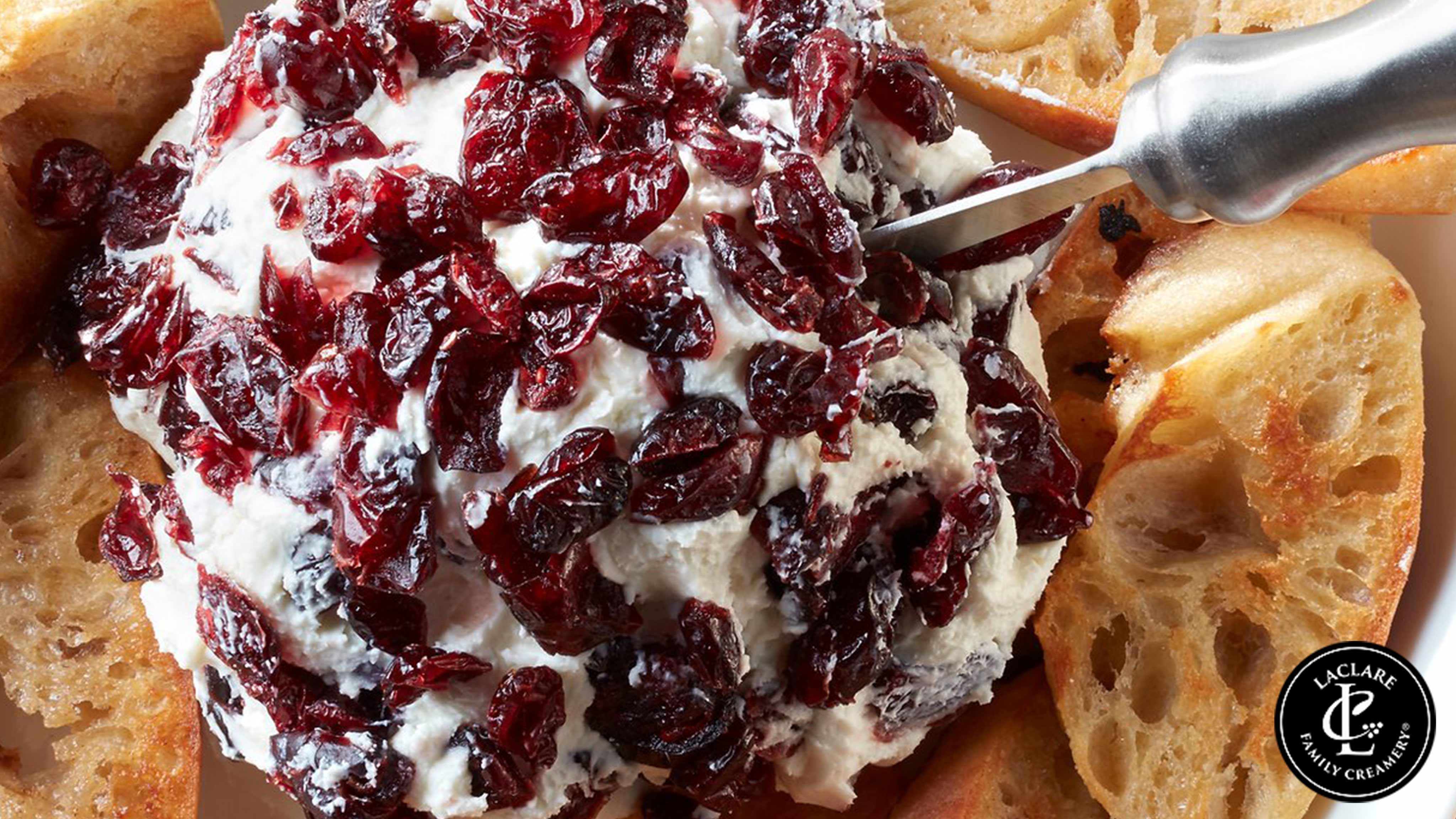 Image for Recipe LaClare Cranberry Goat Cheese Ball