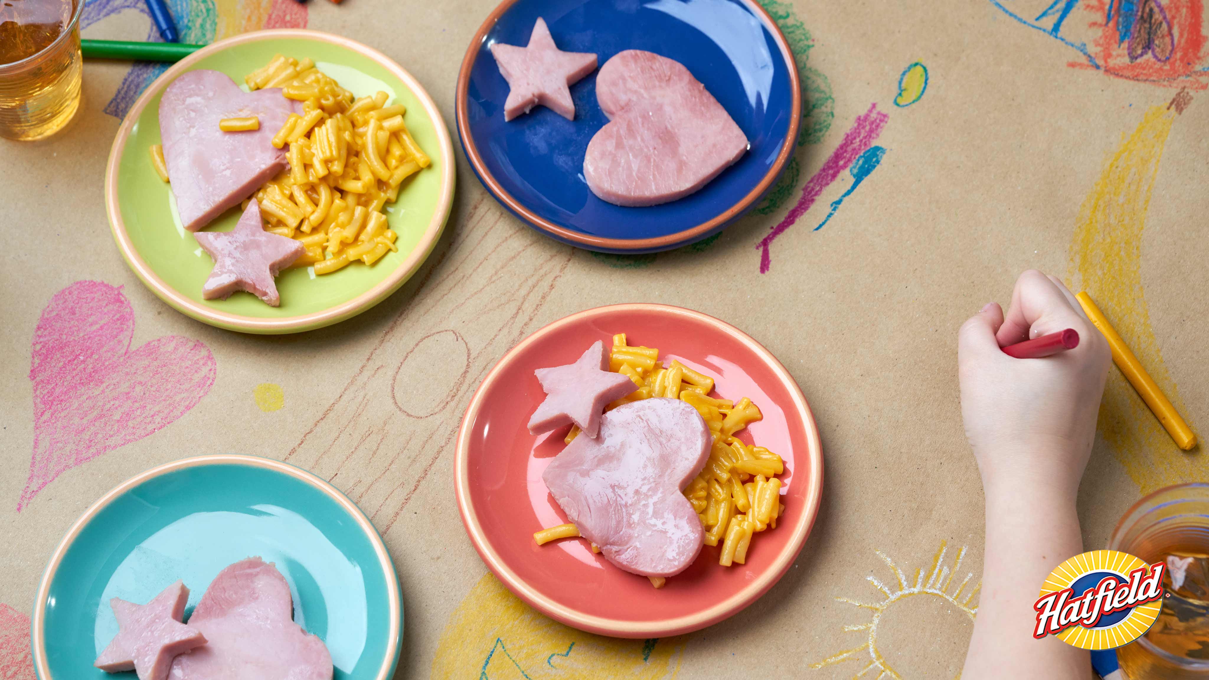 Image for Recipe Ham Cutouts with Mac and Cheese