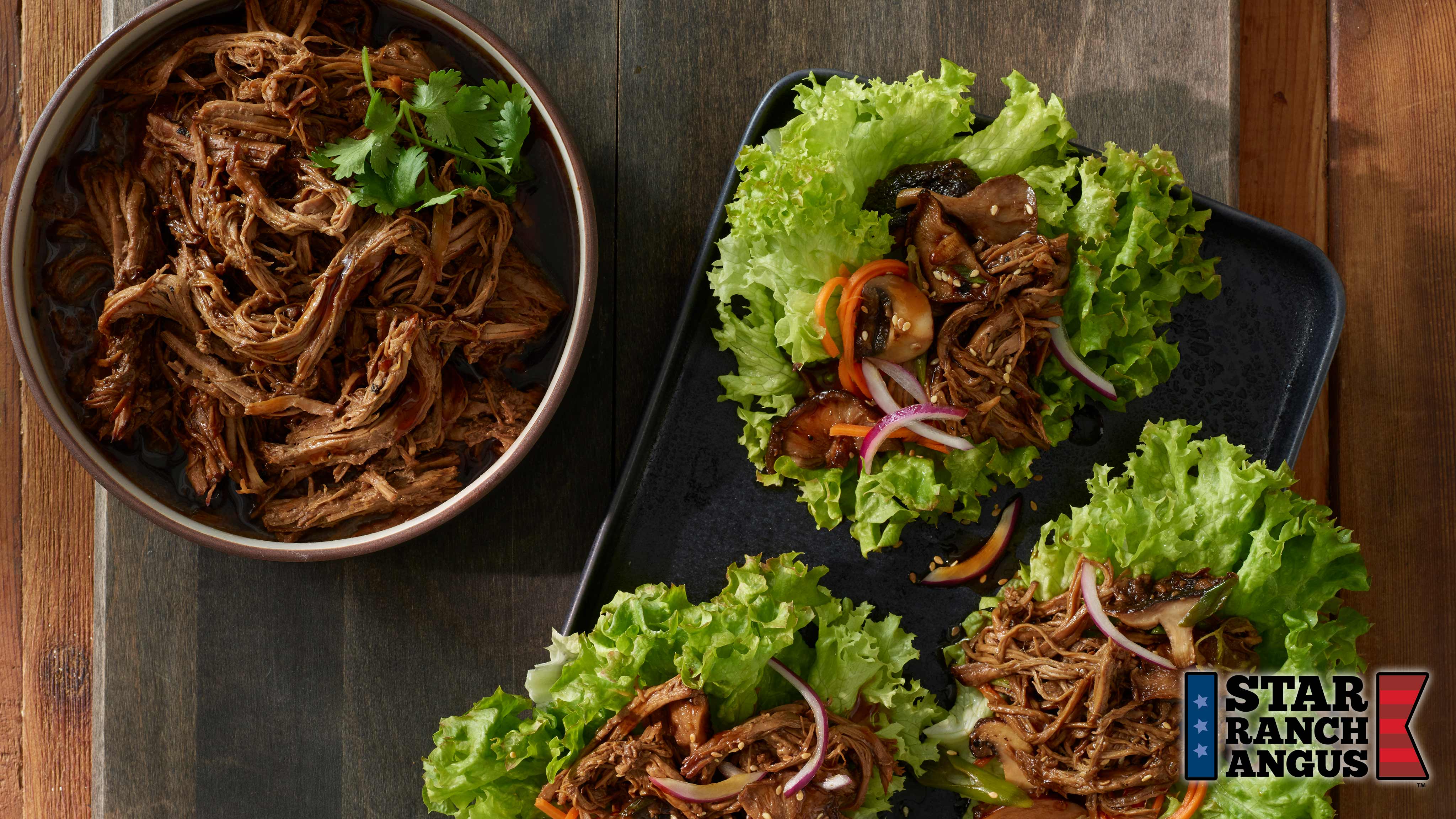 Image for Recipe Shredded Beef Lettuce Wraps