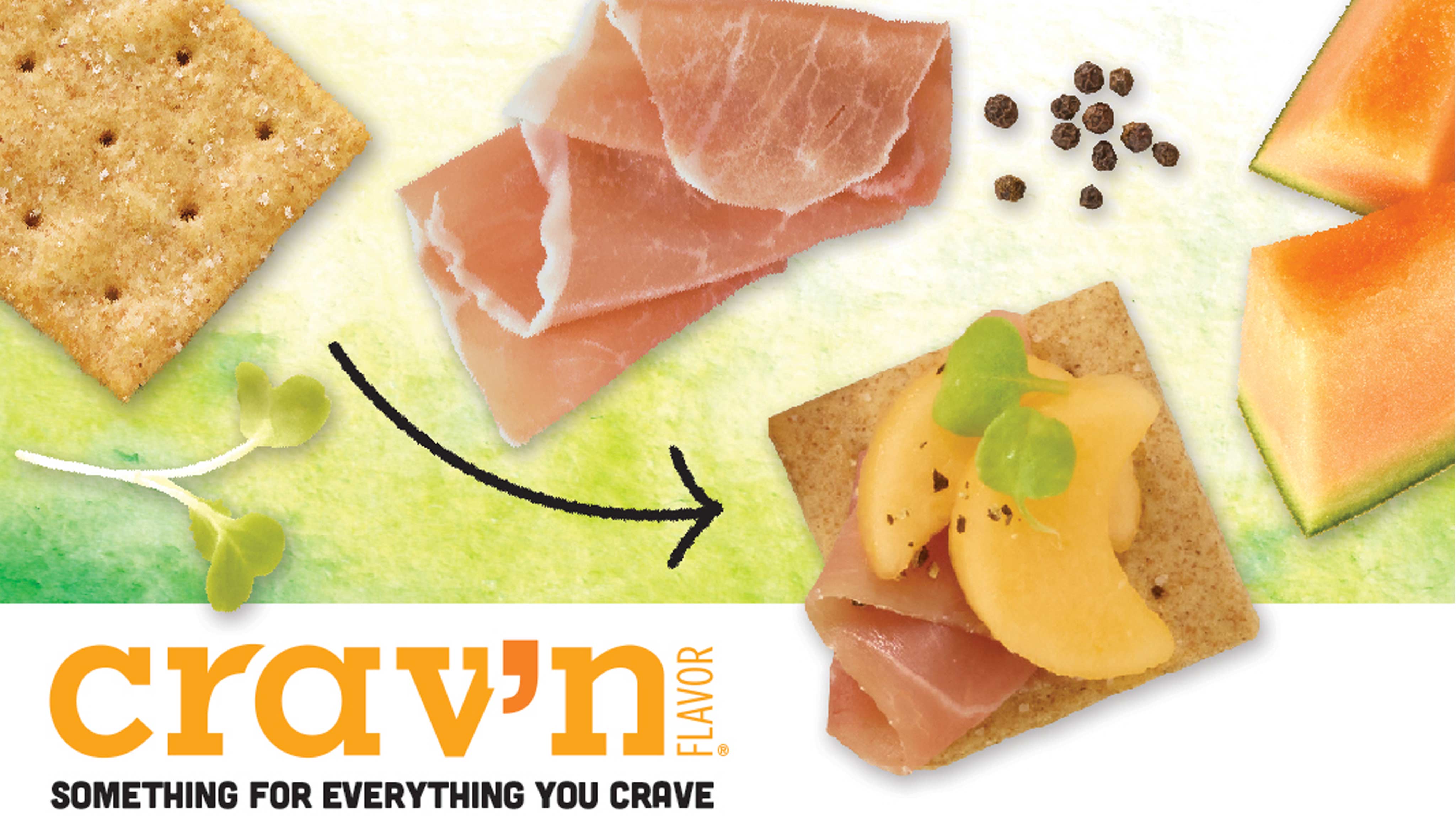 Image for Recipe Crav'n Sweet Melon Prosciutto Thin Wheats