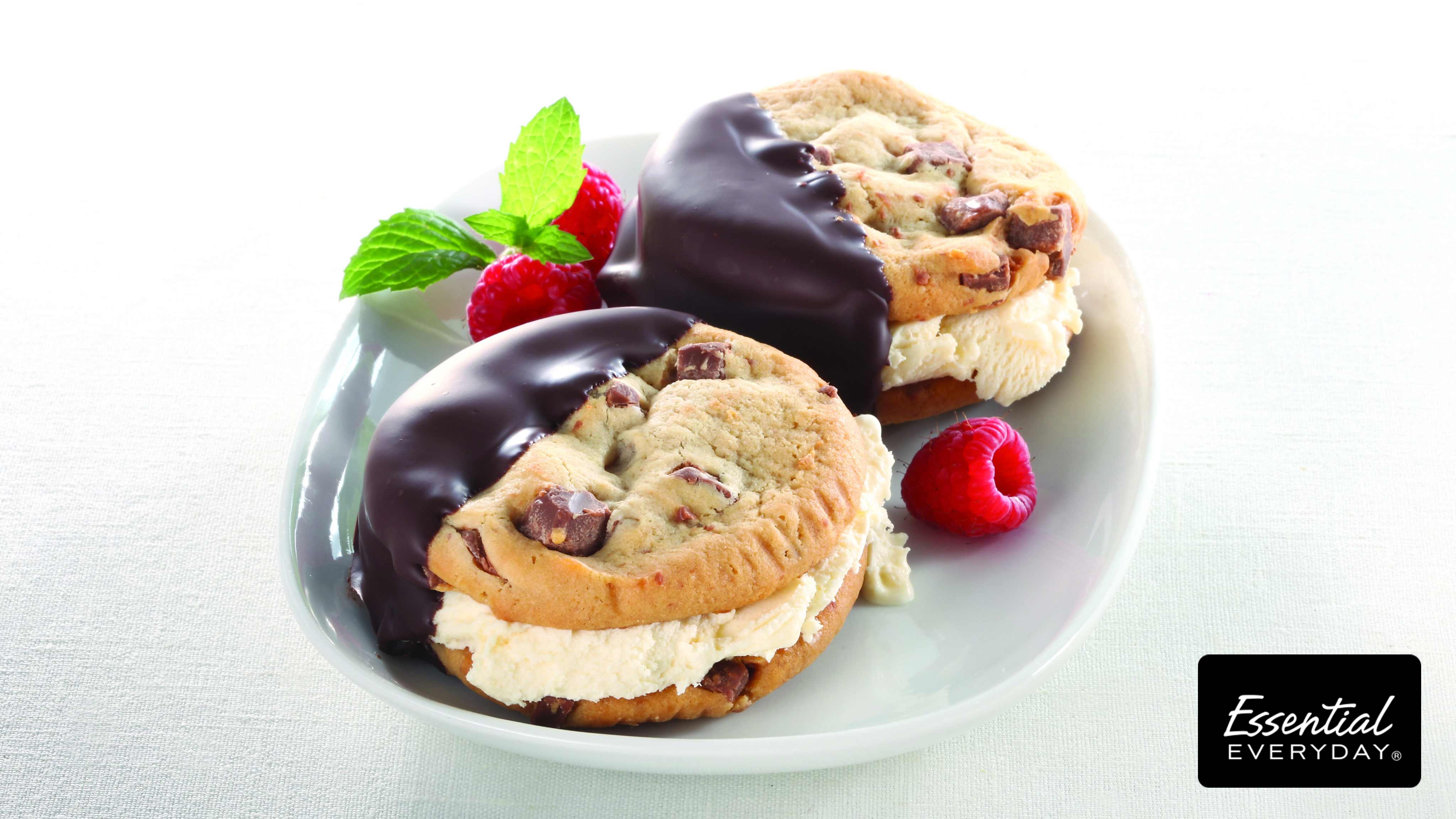 Image for Recipe Chocolate Dipped Ice Cream Sandwiches